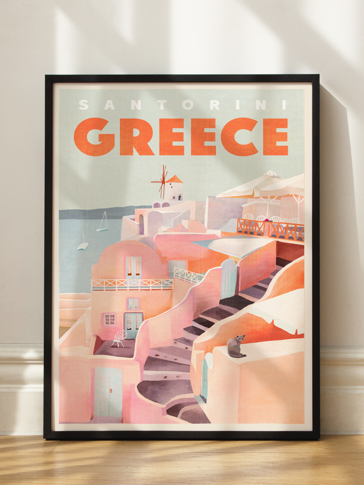 Santorini Greece Poster