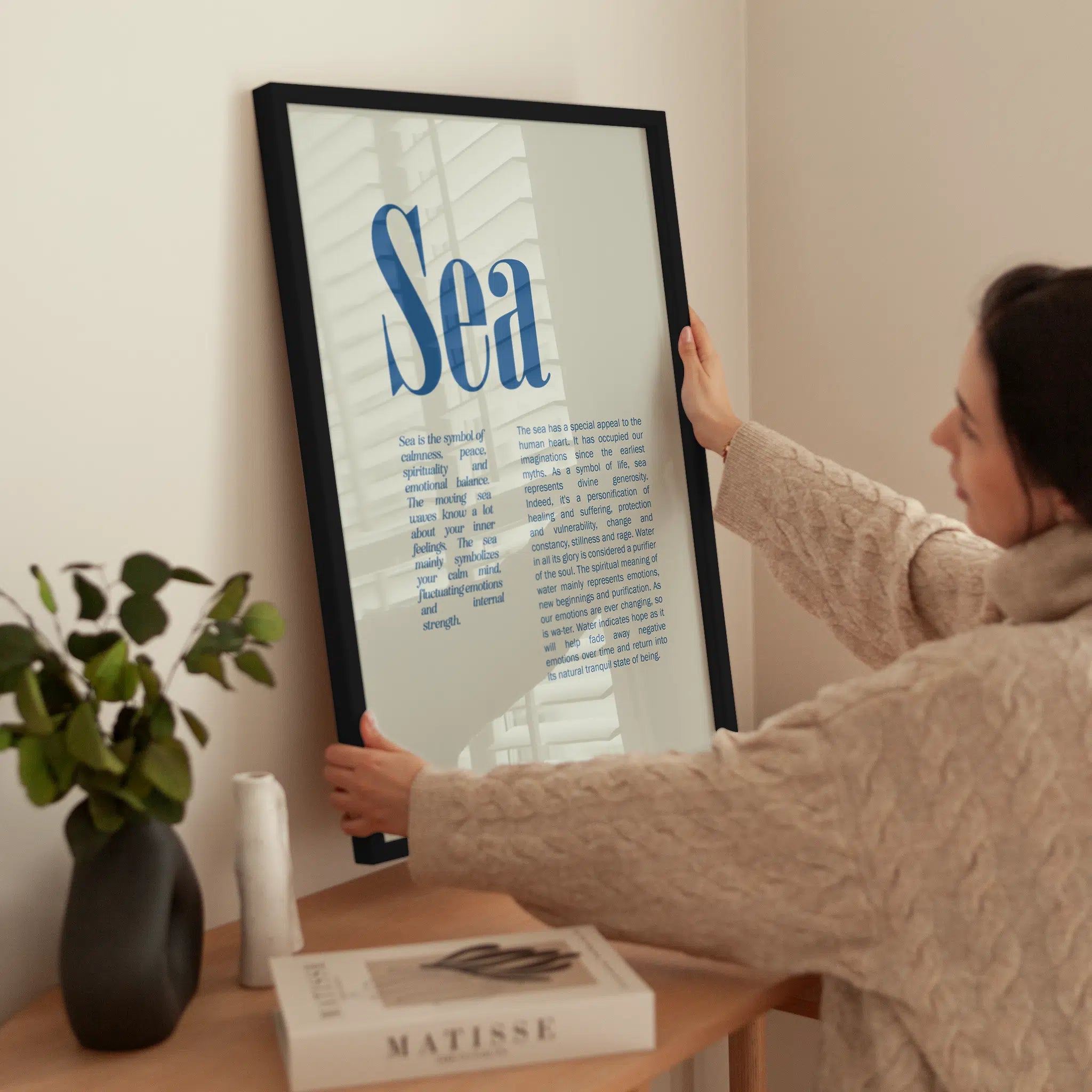 Sea Quote wird aufgehängt