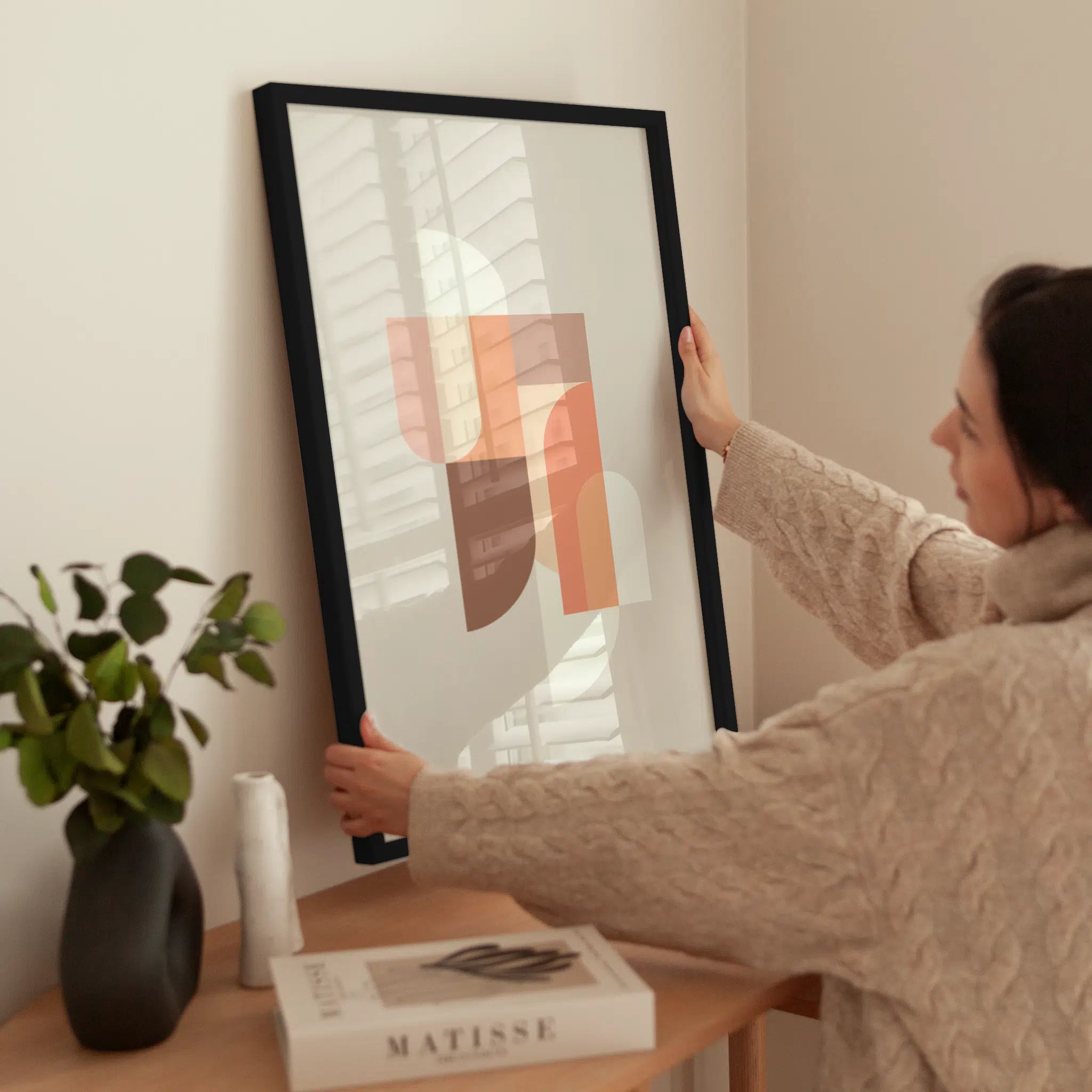 Shapes and Curves wird aufgehängt