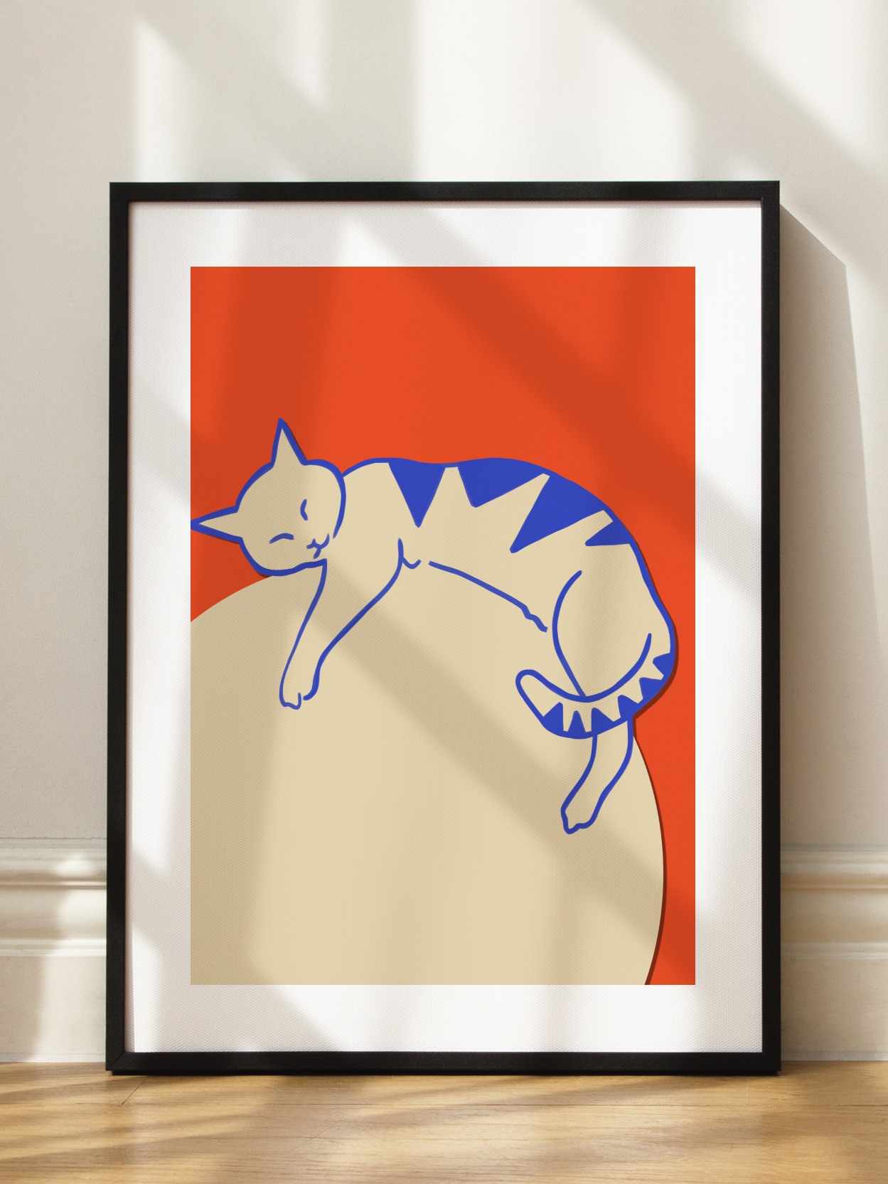Sleeping Cat Poster
