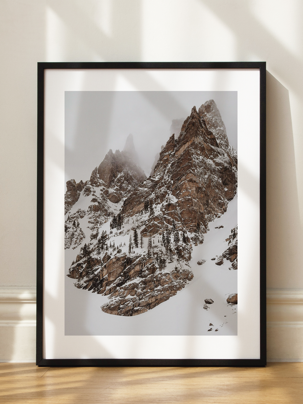Snowy Mountain Landscape Poster