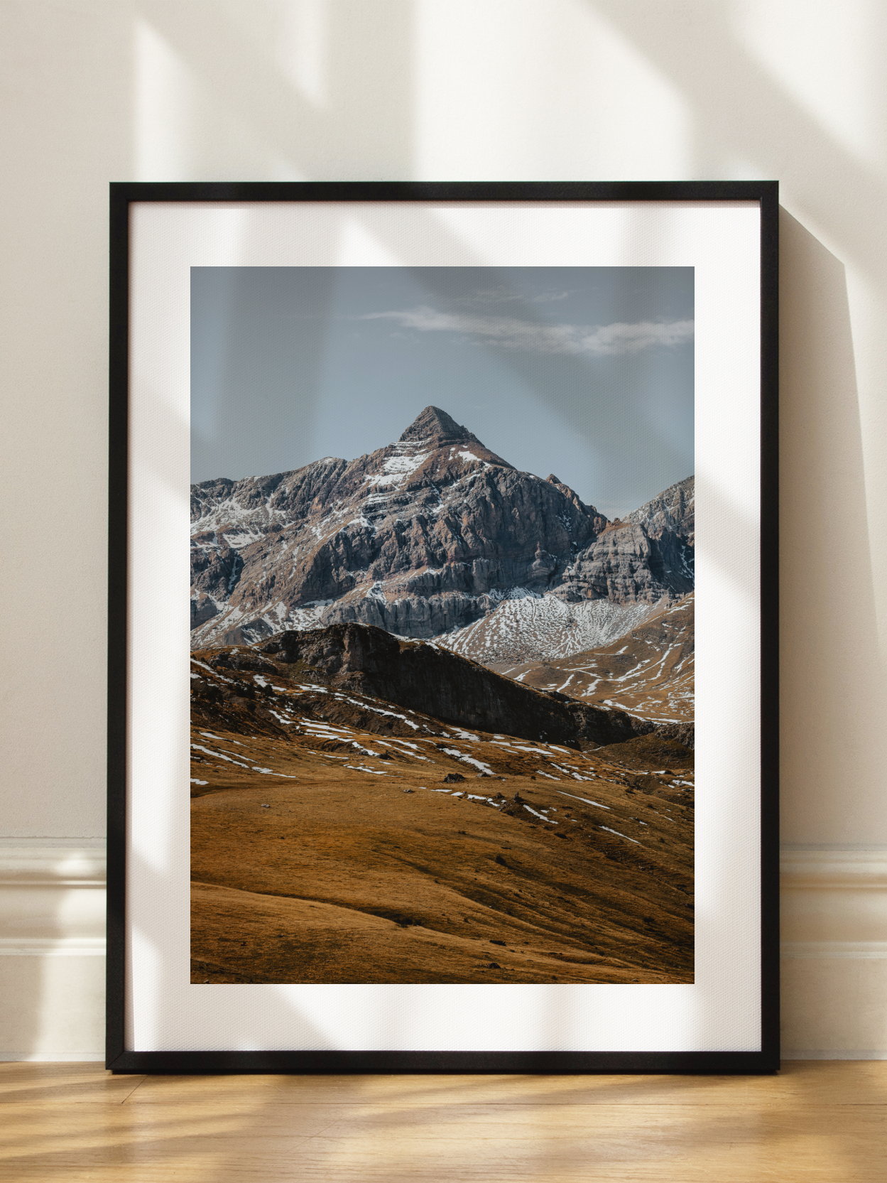 Snowy Mountain View Poster