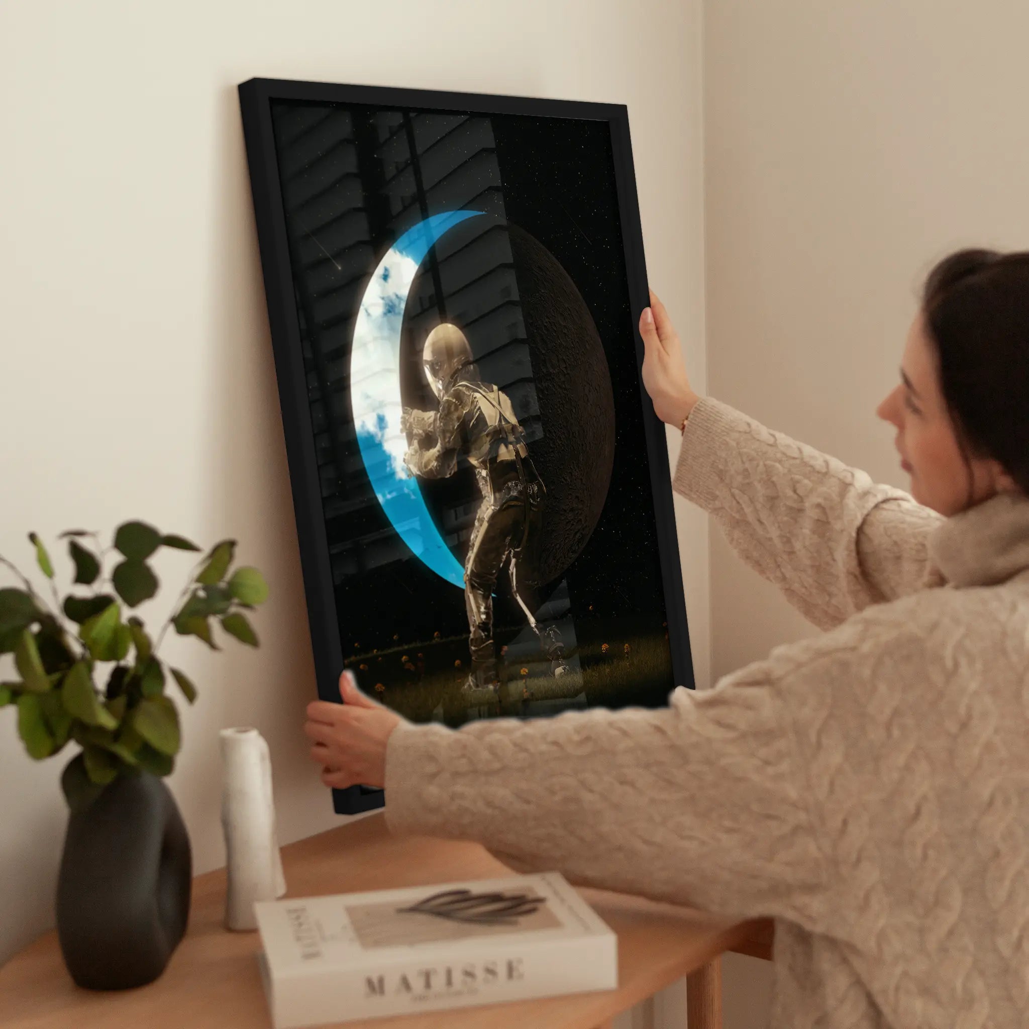 Space Out wird aufgehängt