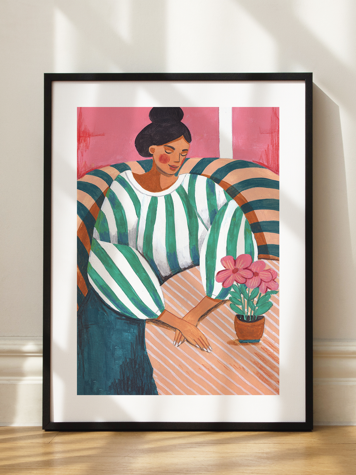 Striped Shirt Poster