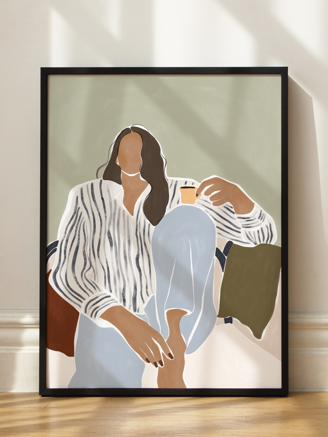 Striped Blouse Poster