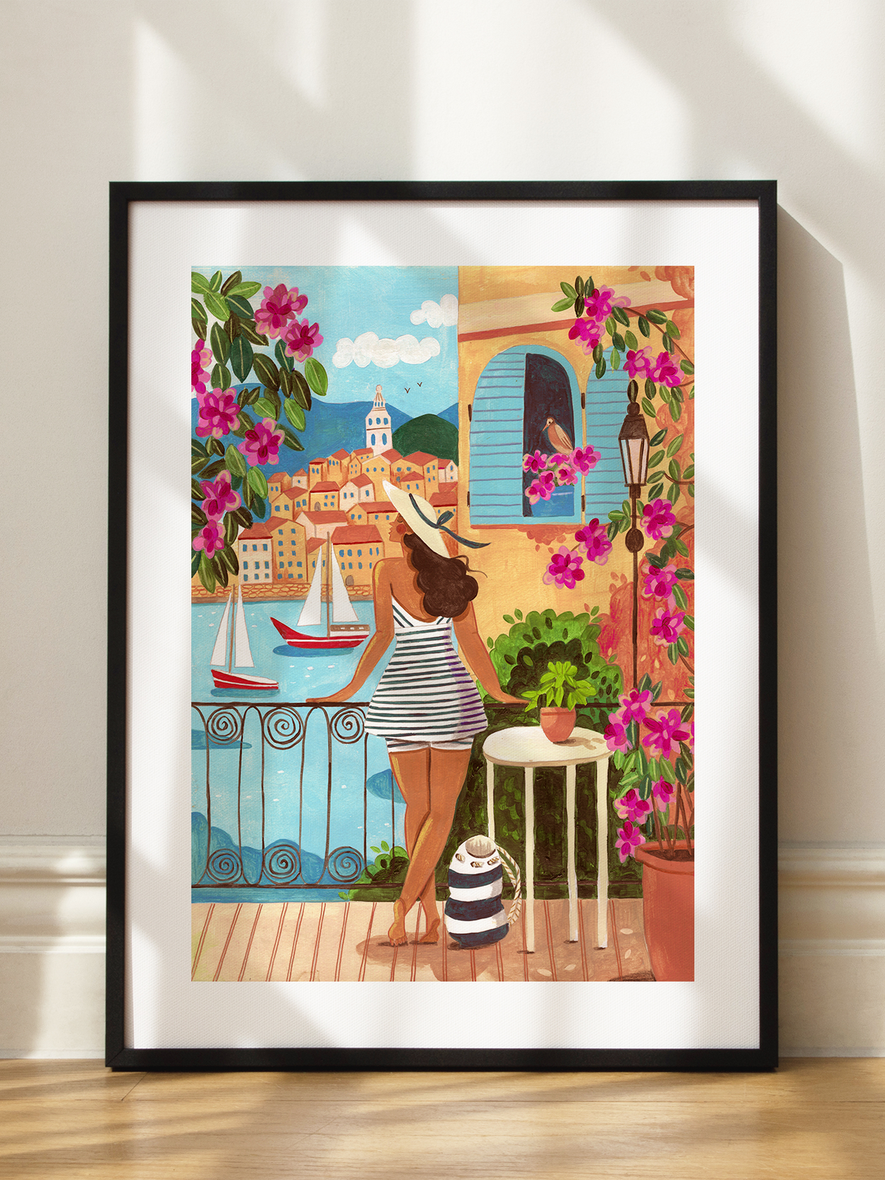 Striped Dress Poster