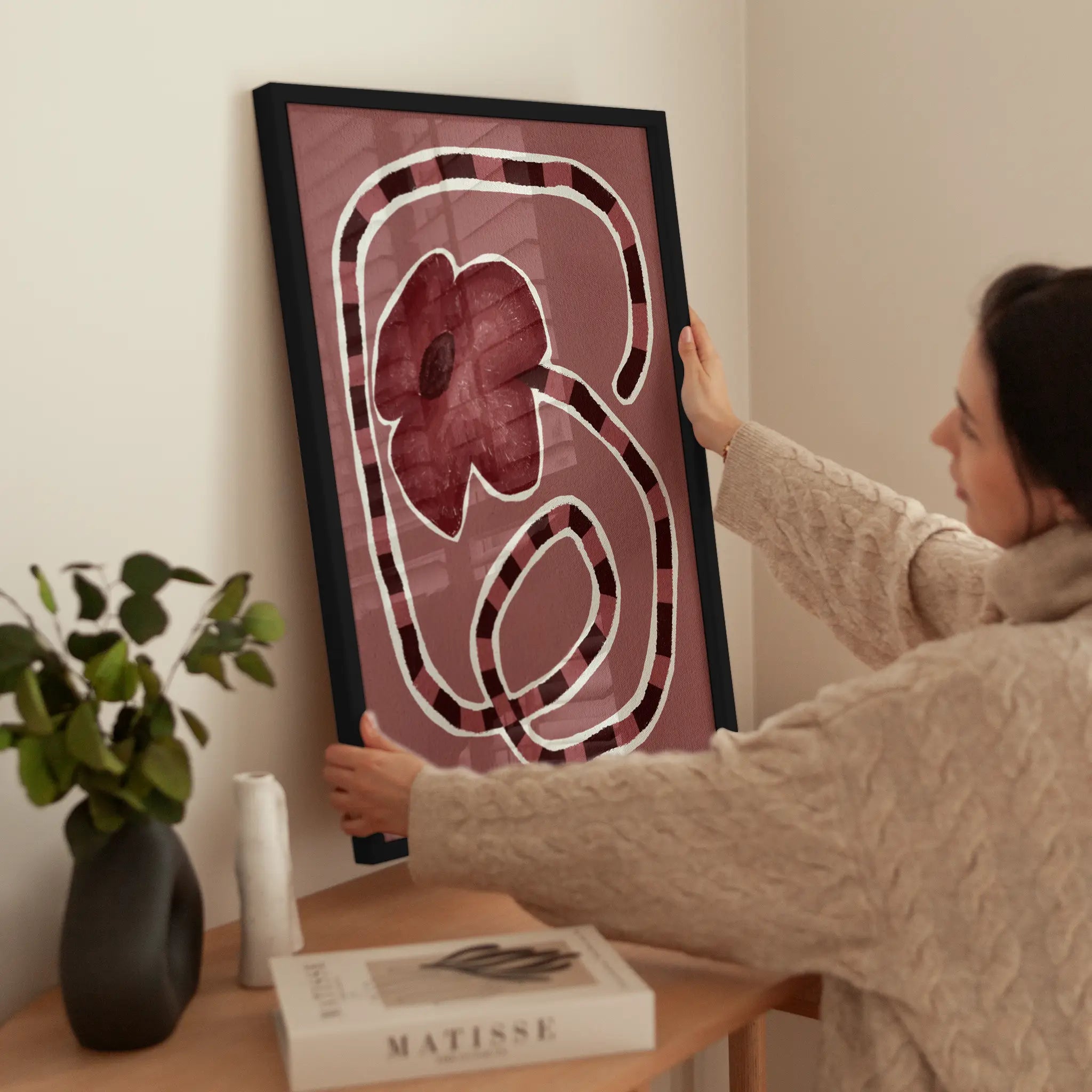 Striped Stem wird aufgehängt