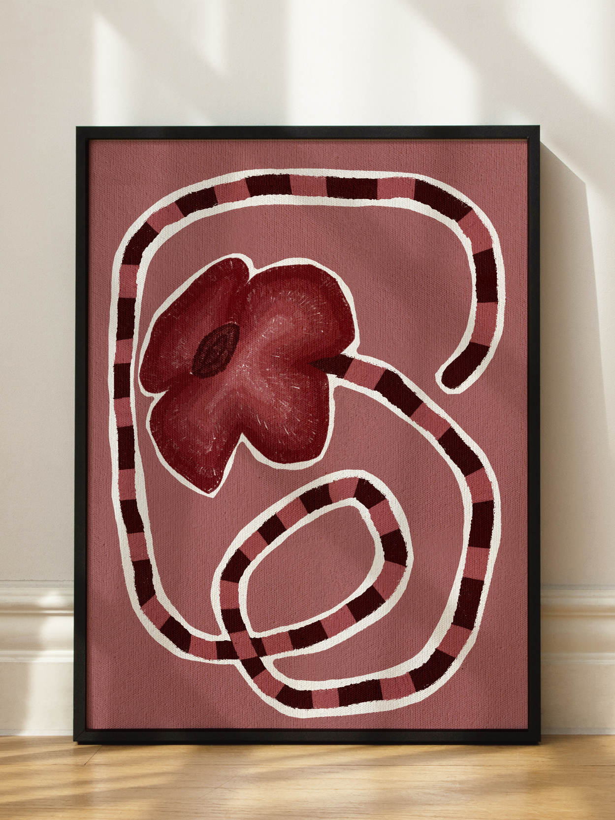 Striped Stem Poster