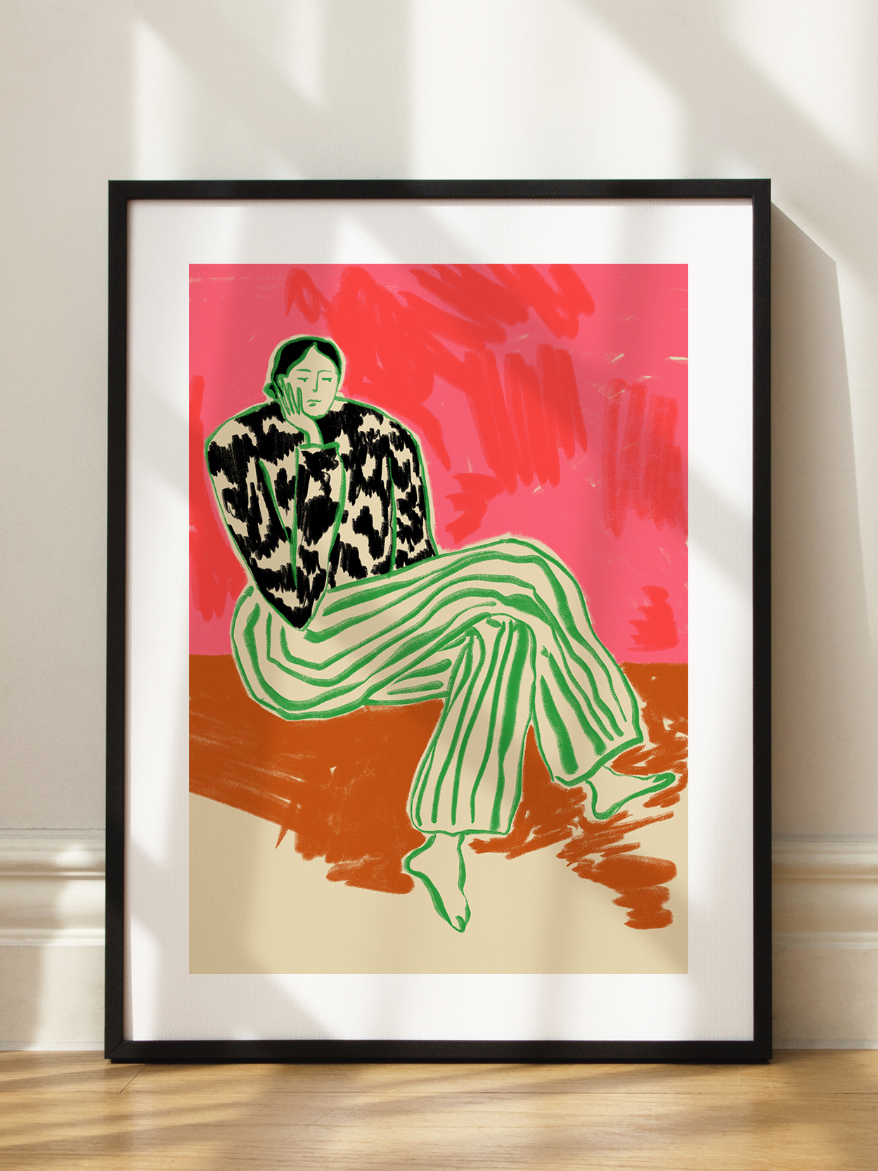 Striped Suit Poster