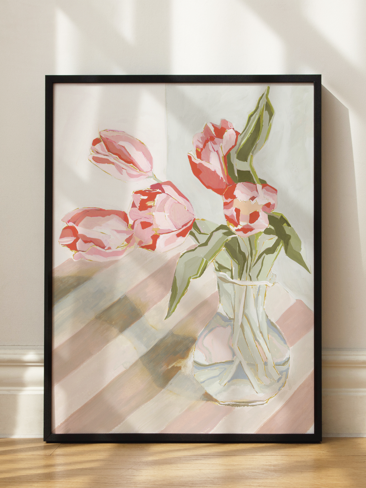 Striped Table Tulips