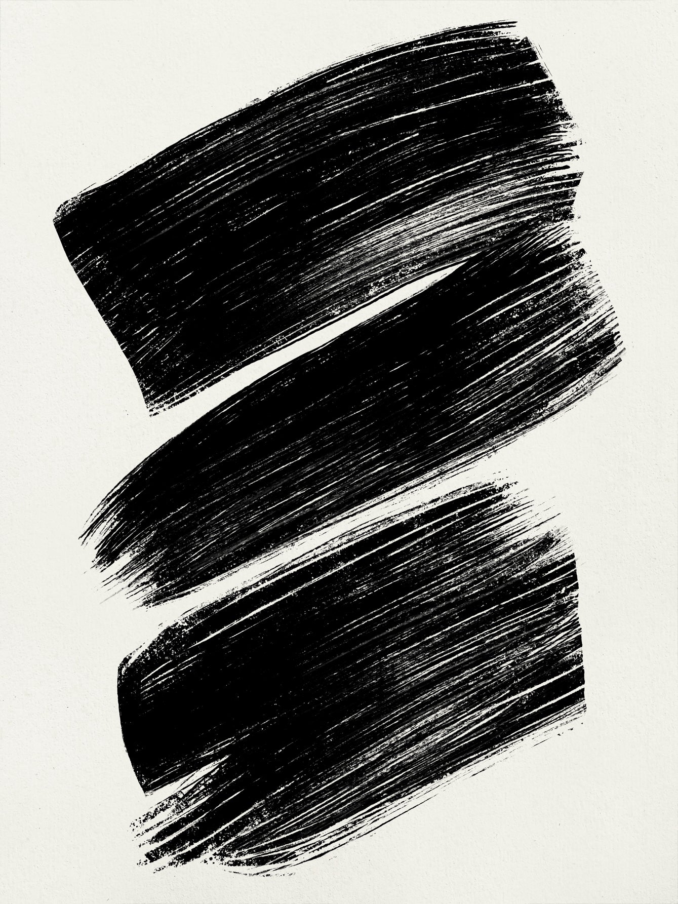 Stripes Of Char Poster