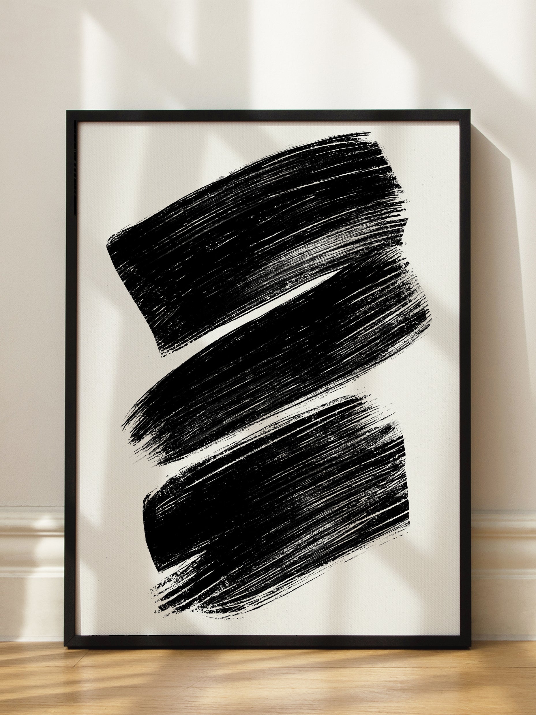 Stripes Of Char Poster