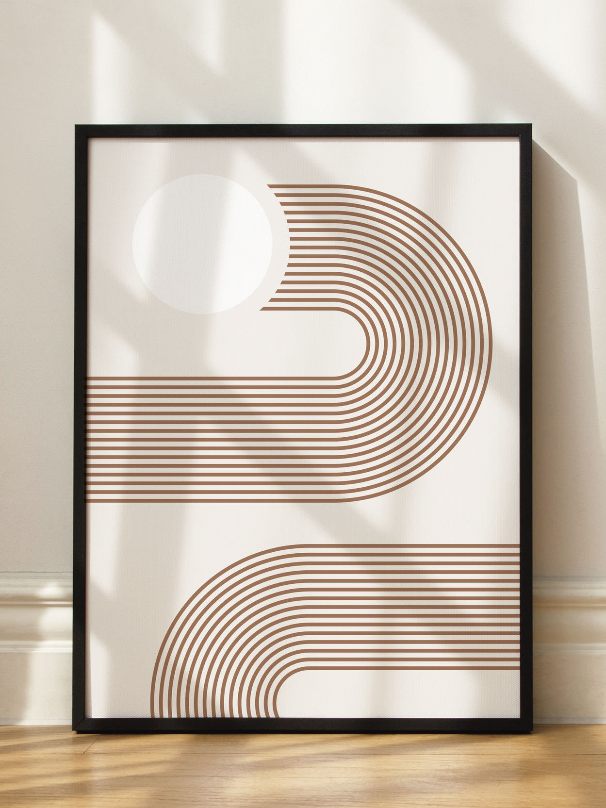 Sun and Lines Poster