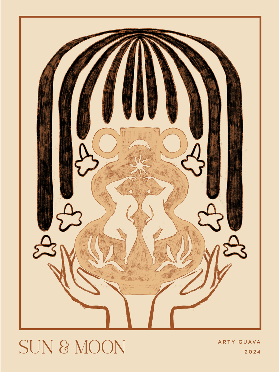 Sun and Moon Poster