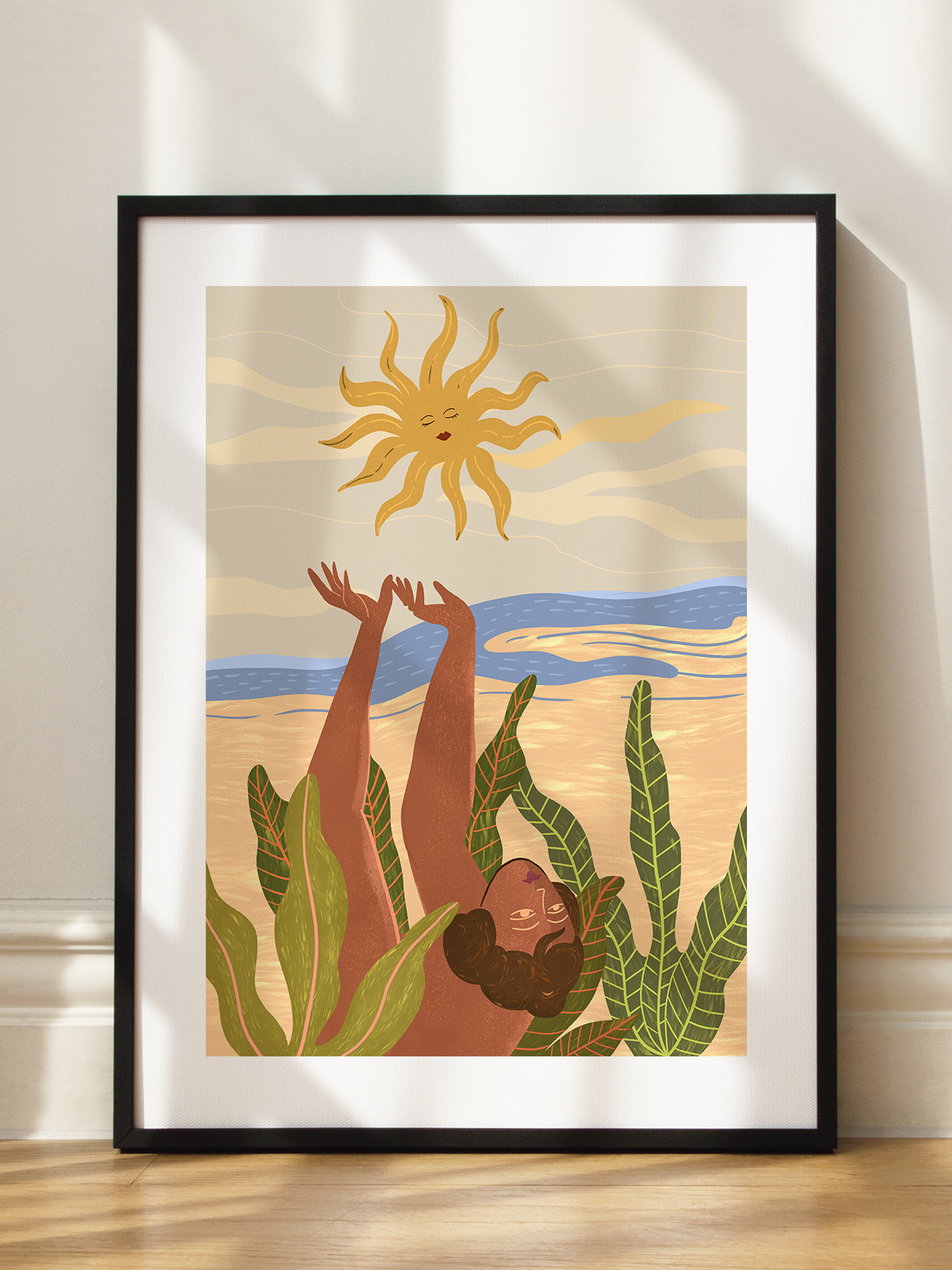 Sunbathing Poster