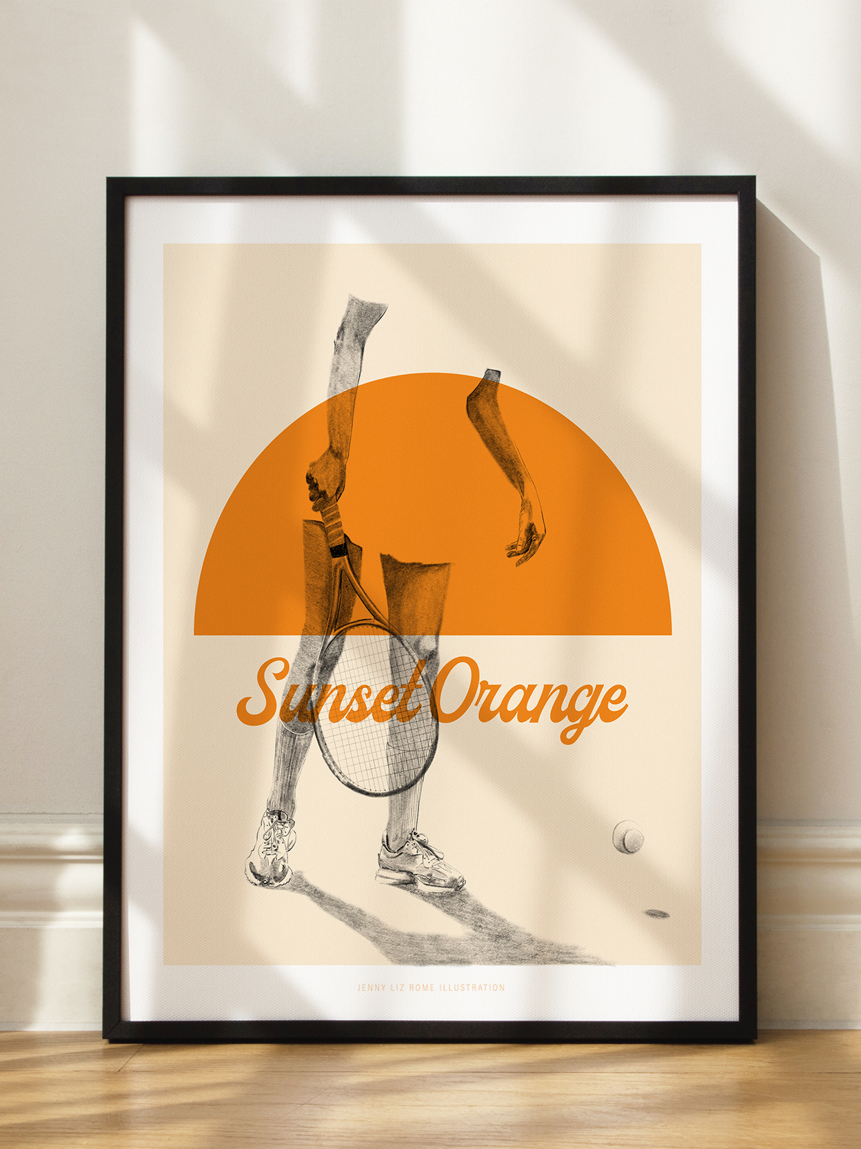 Sunset Orange Poster