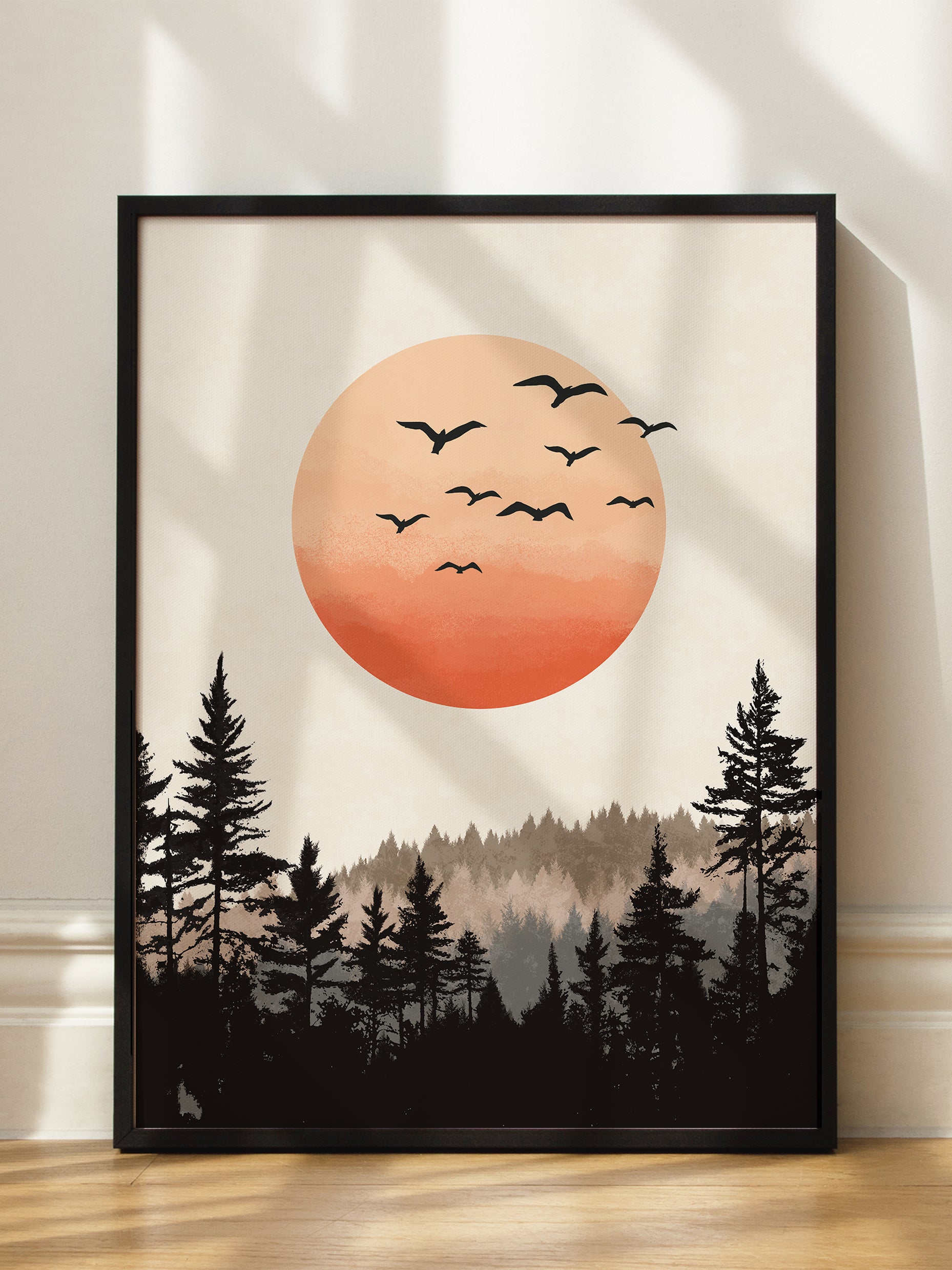 Sunset Flight Poster