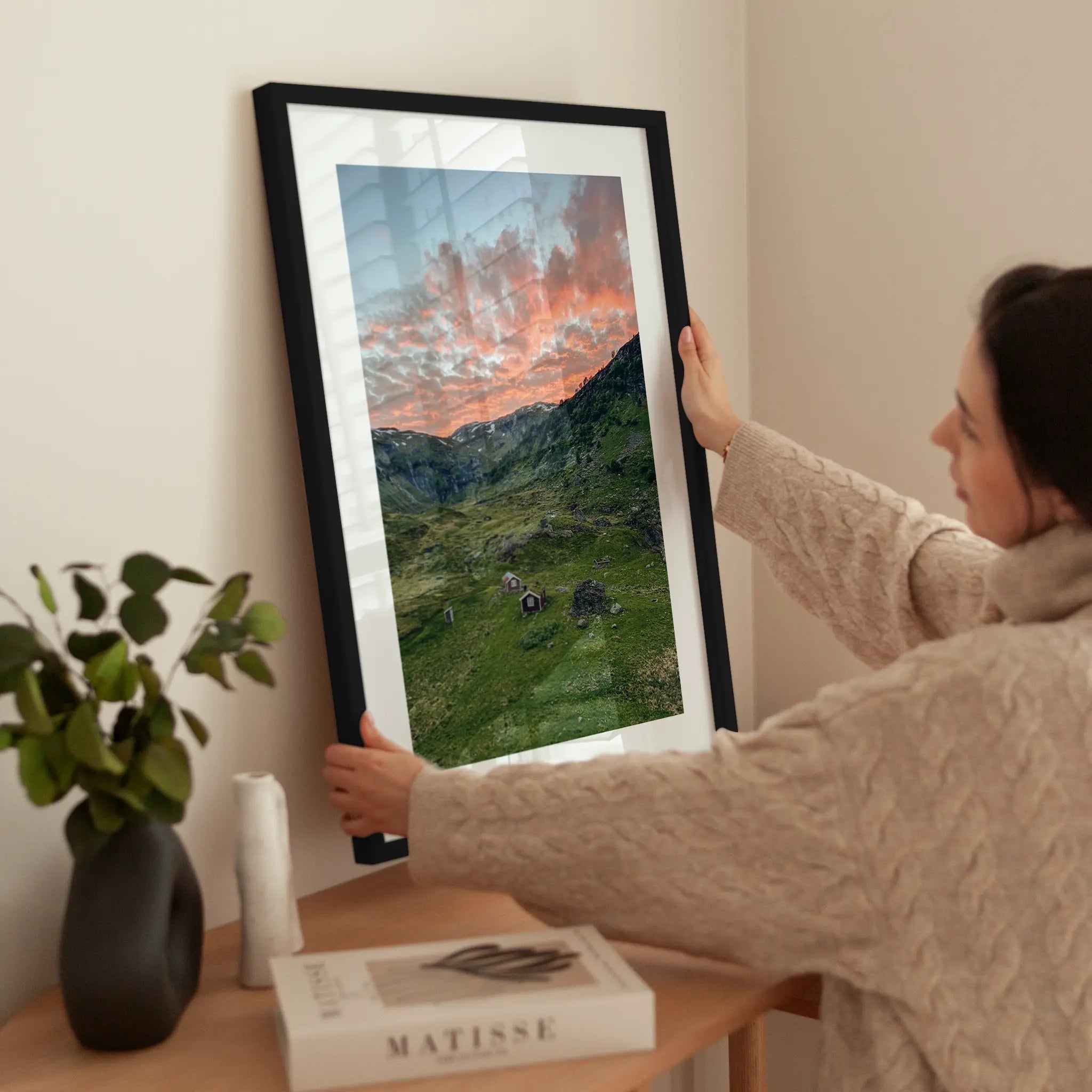 Sunset Valley No2 wird aufgehängt