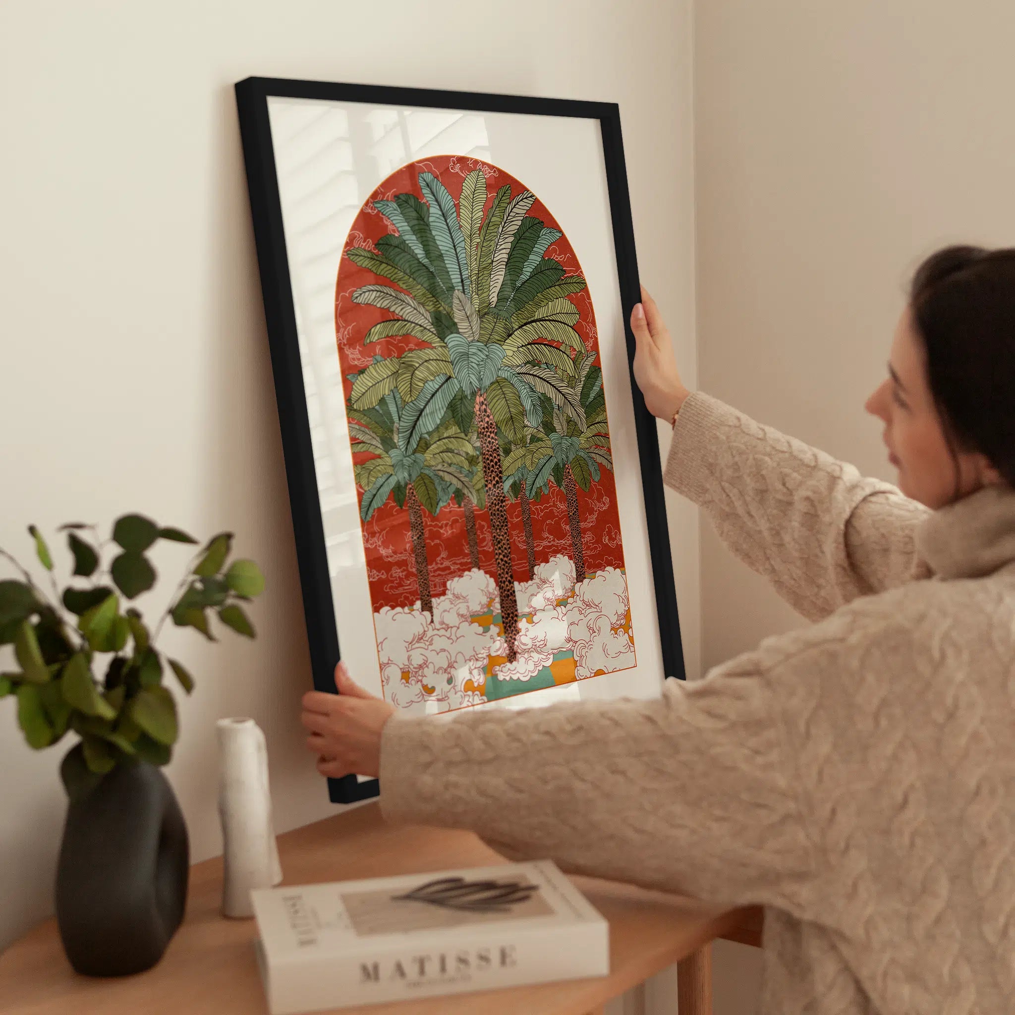 Surreal Palms wird aufgehängt