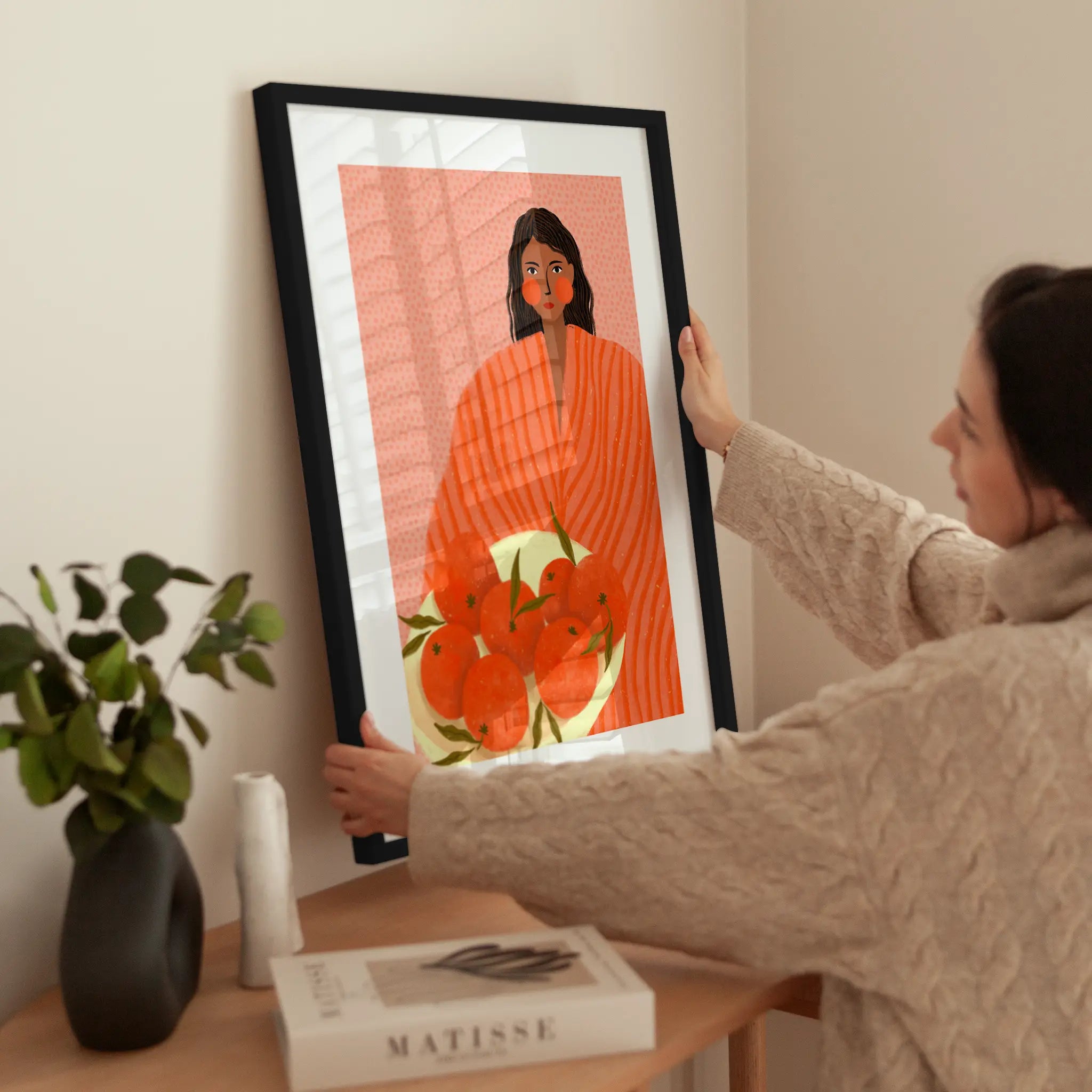The Woman With the Oranges No2 wird aufgehängt