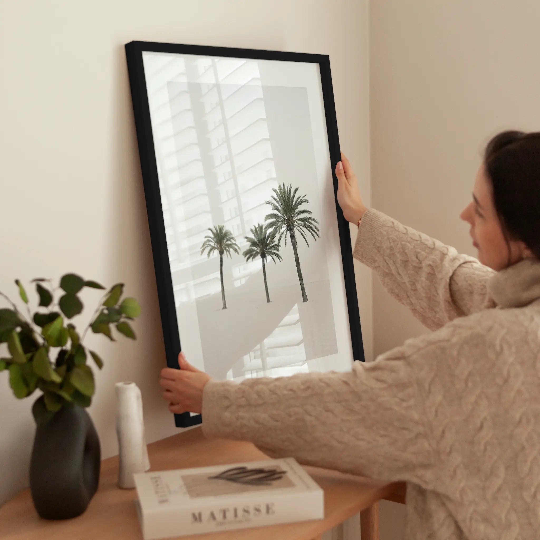 Three Palms wird aufgehängt