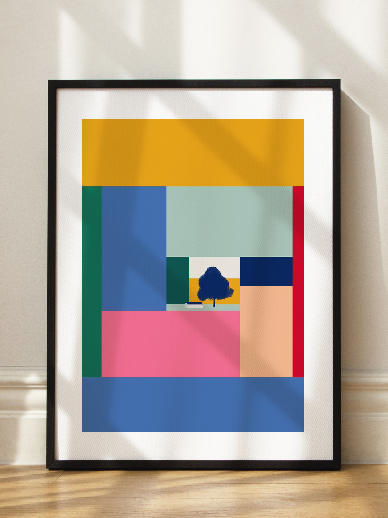 Tree and House Poster