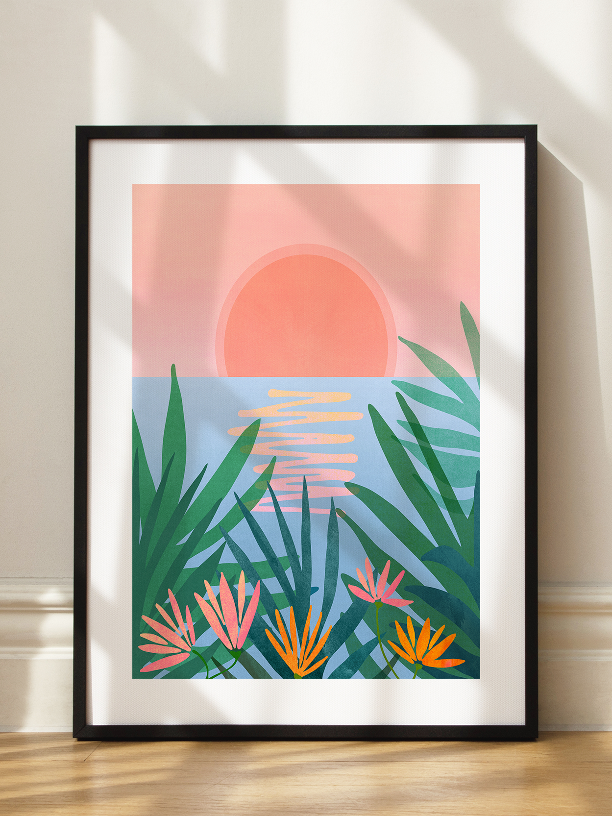 Tropical Sunset Poster