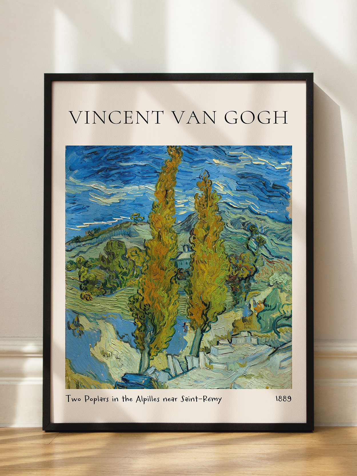 Van Gogh — Two Poplars in the Alpilles near Saint-Rémy