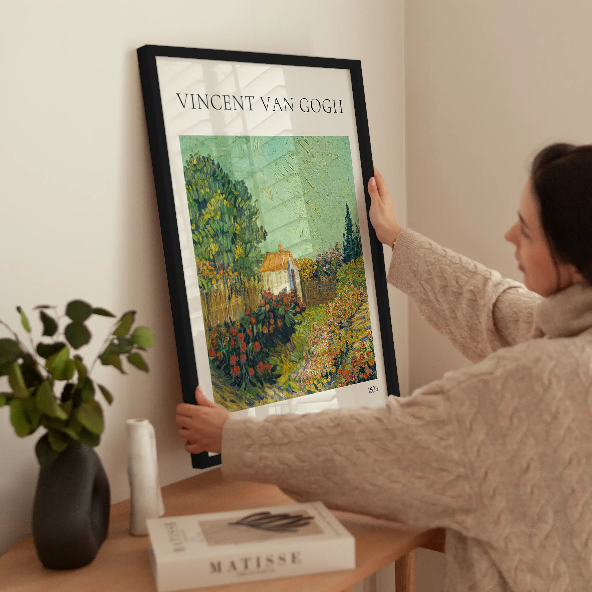 Van Gogh — Landscape wird aufgehängt