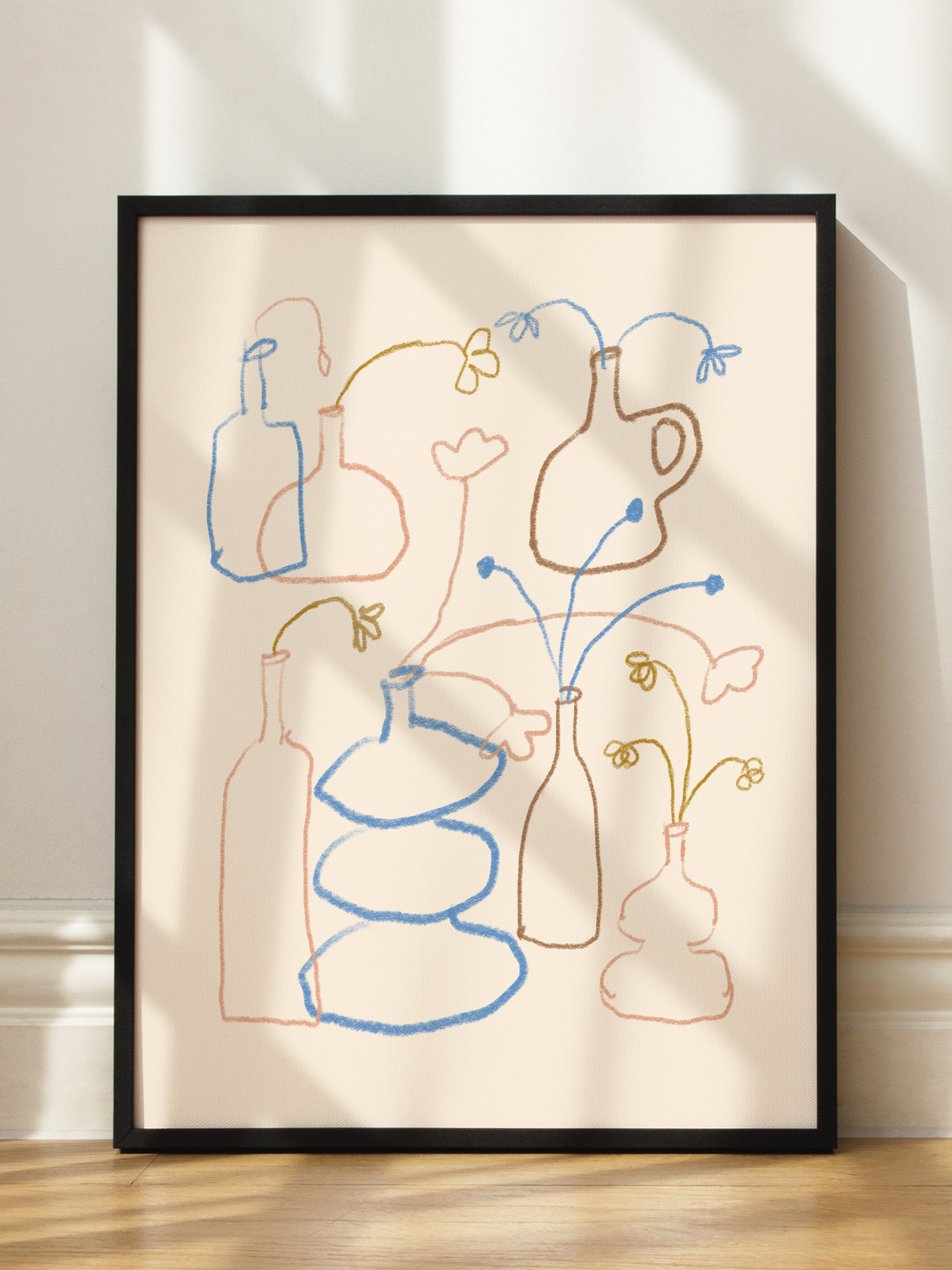 Vases and Flowers Poster