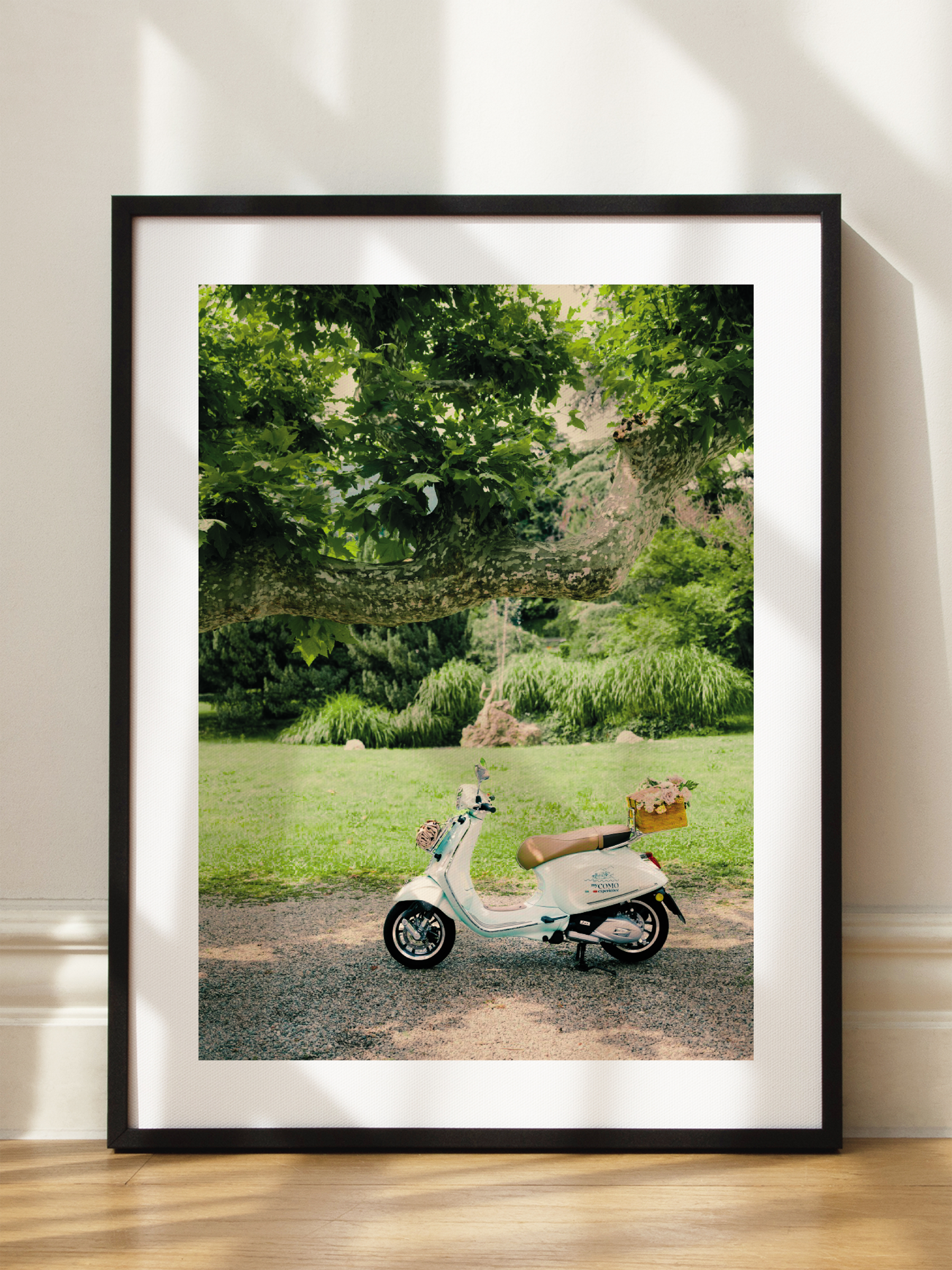 Vintage Vespa Escape Poster