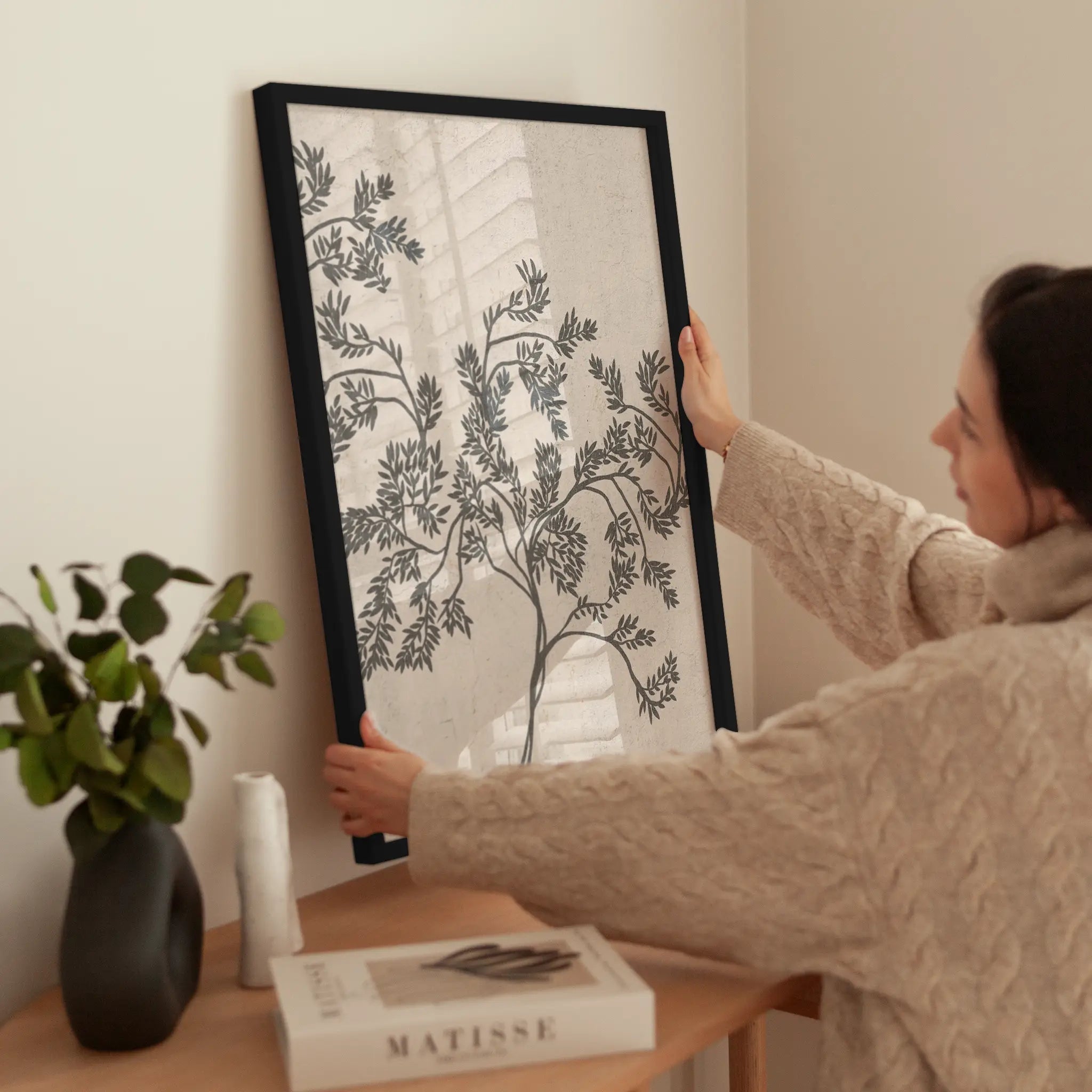 Vintage Botanical Branches wird aufgehängt