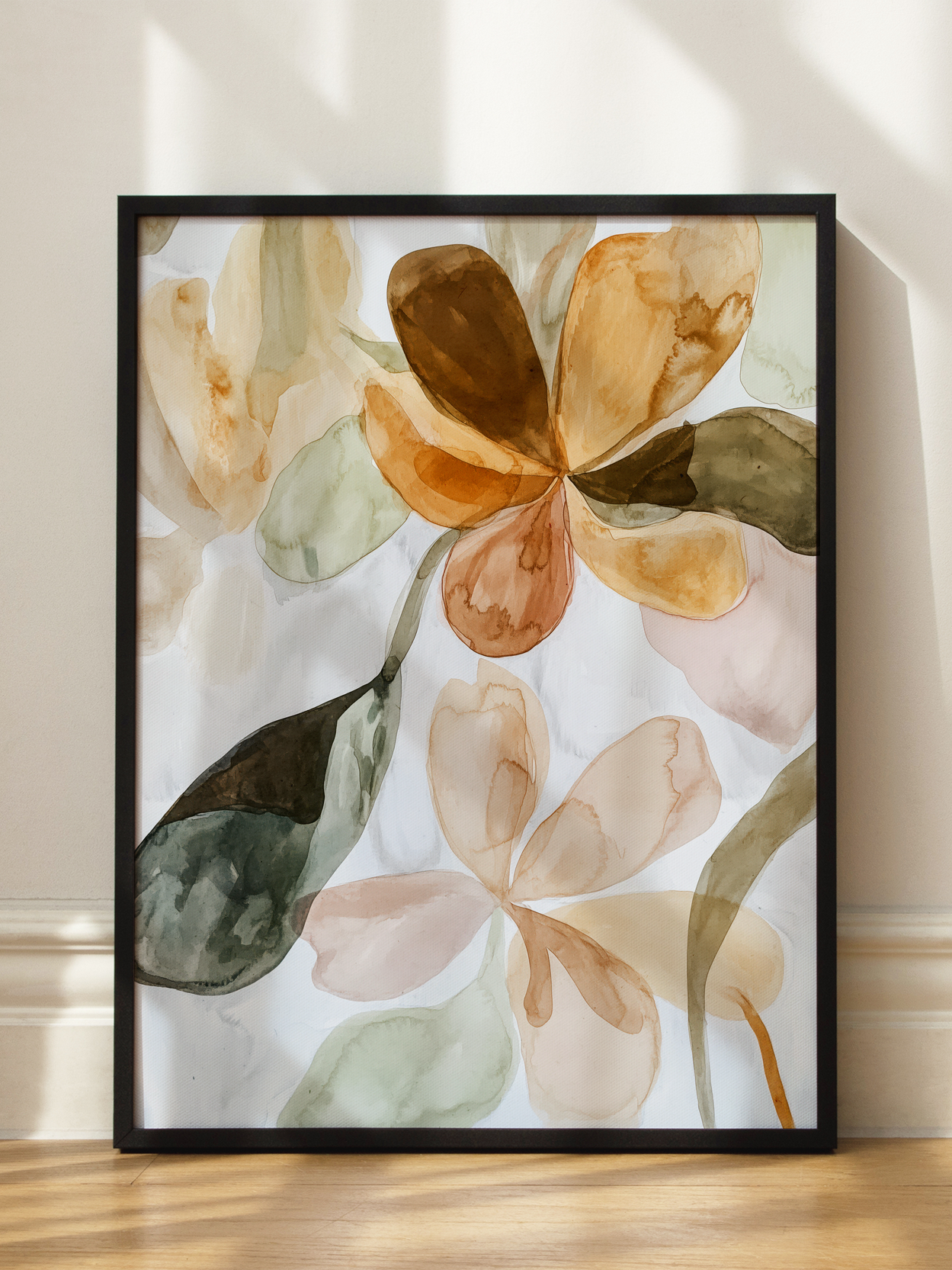 Watercolor Flowers Poster