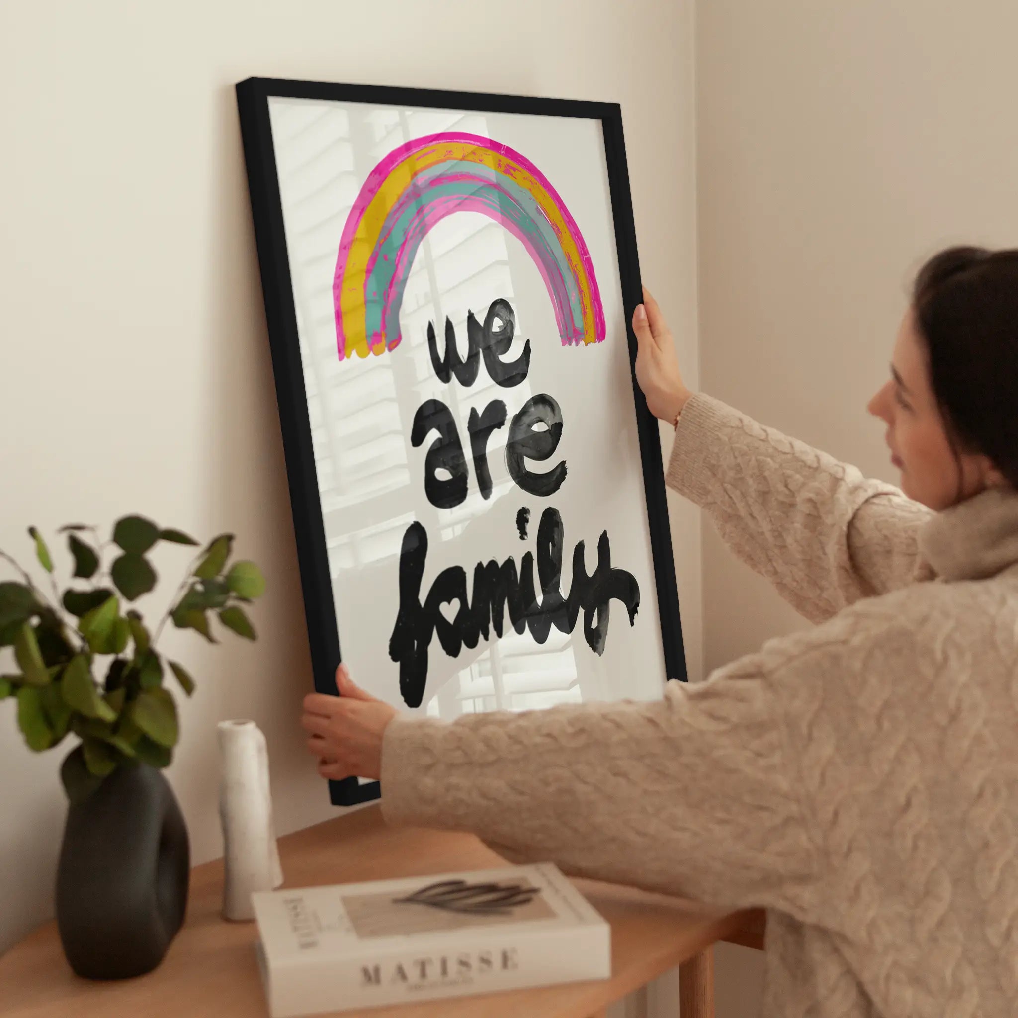 We Are Family wird aufgehängt