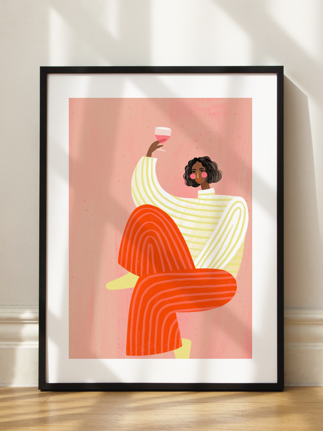 The Woman With The Glass of Wine Poster