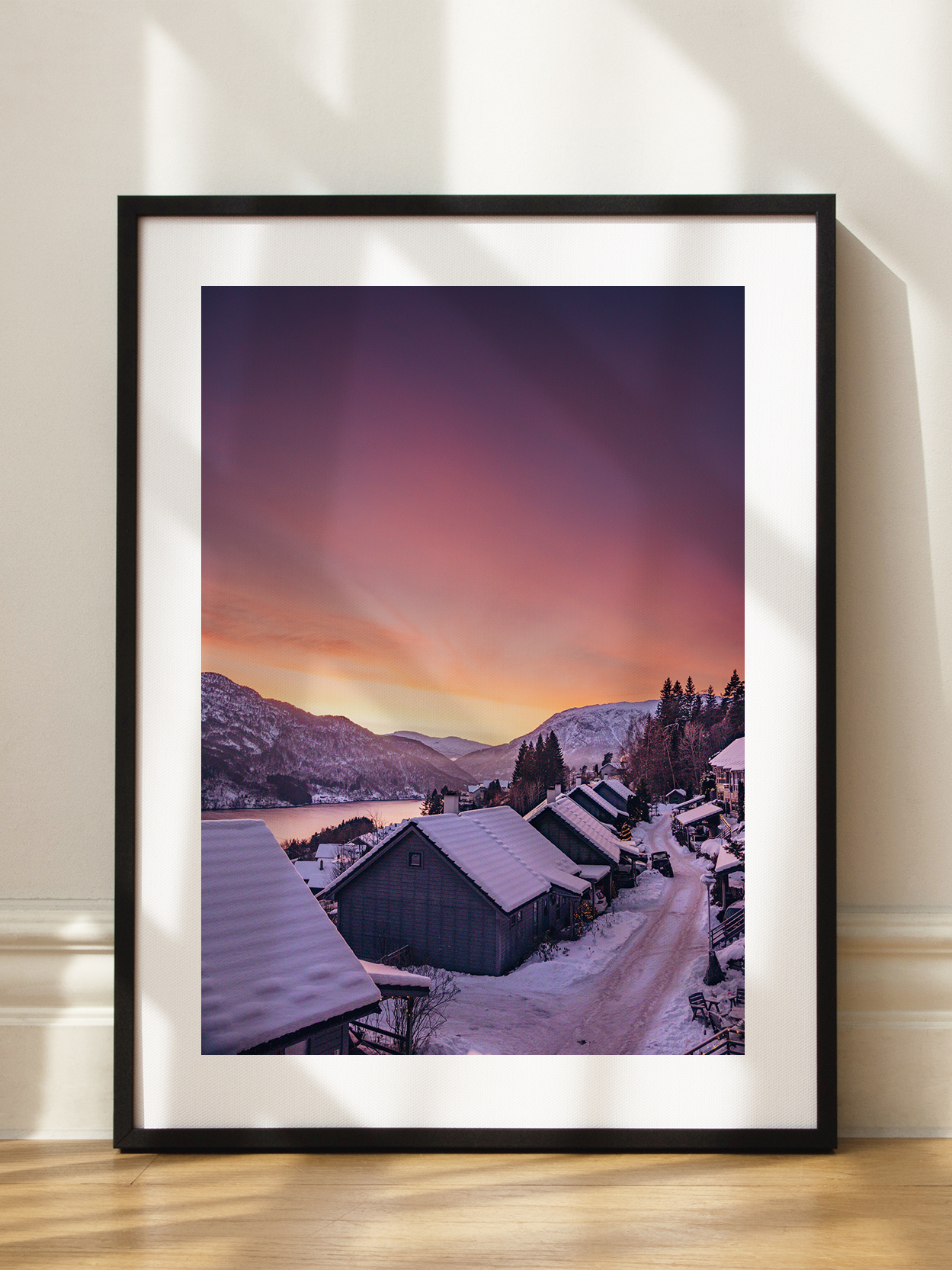Winter Sunset Poster