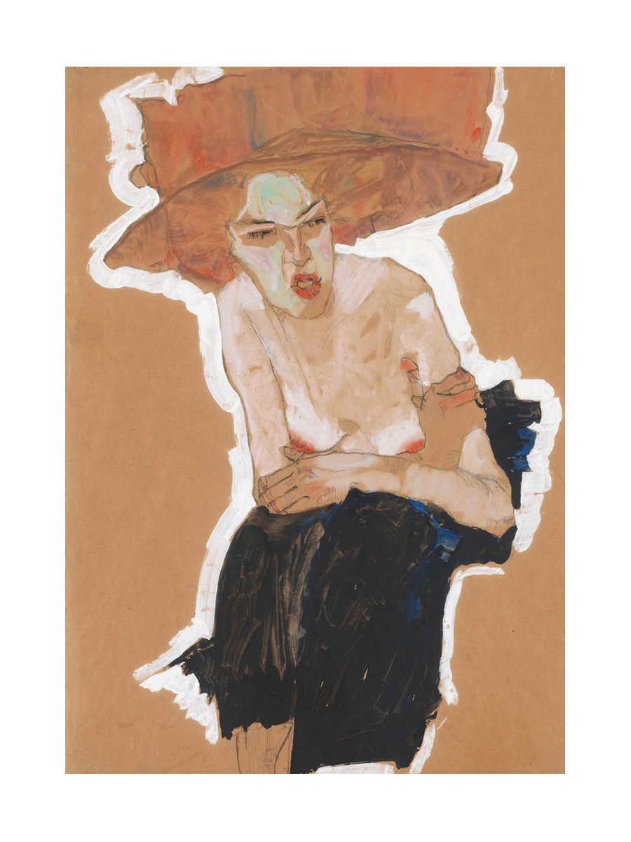 Woman with Hat Poster