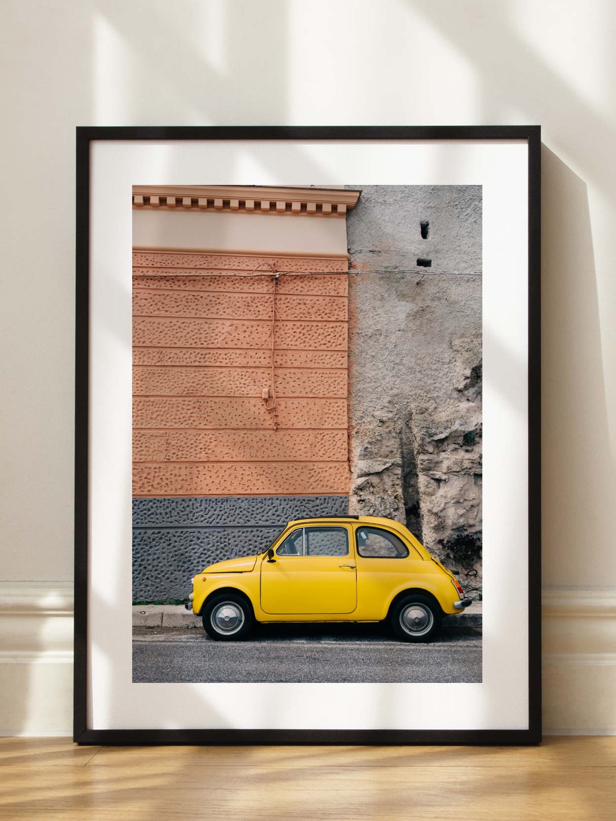 Yellow Car Poster