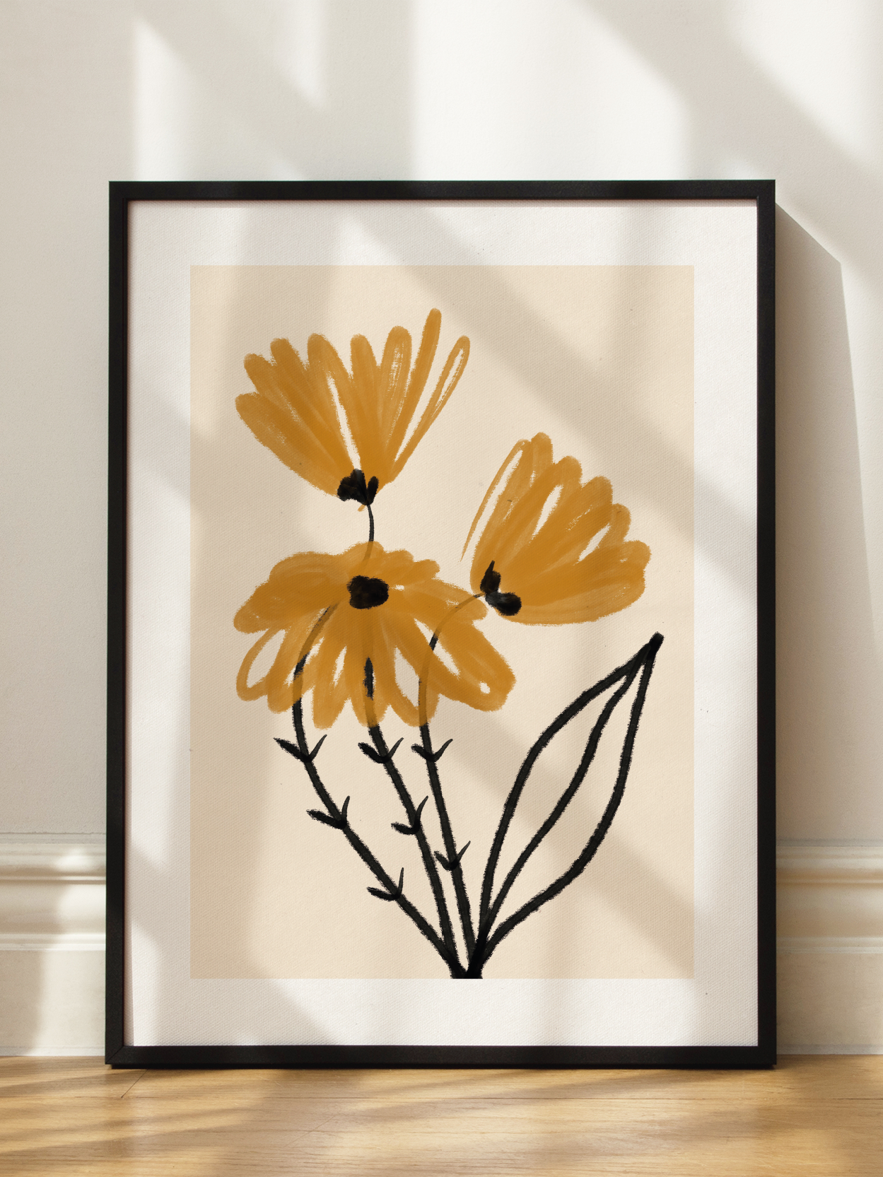 Yellow Flowers Poster
