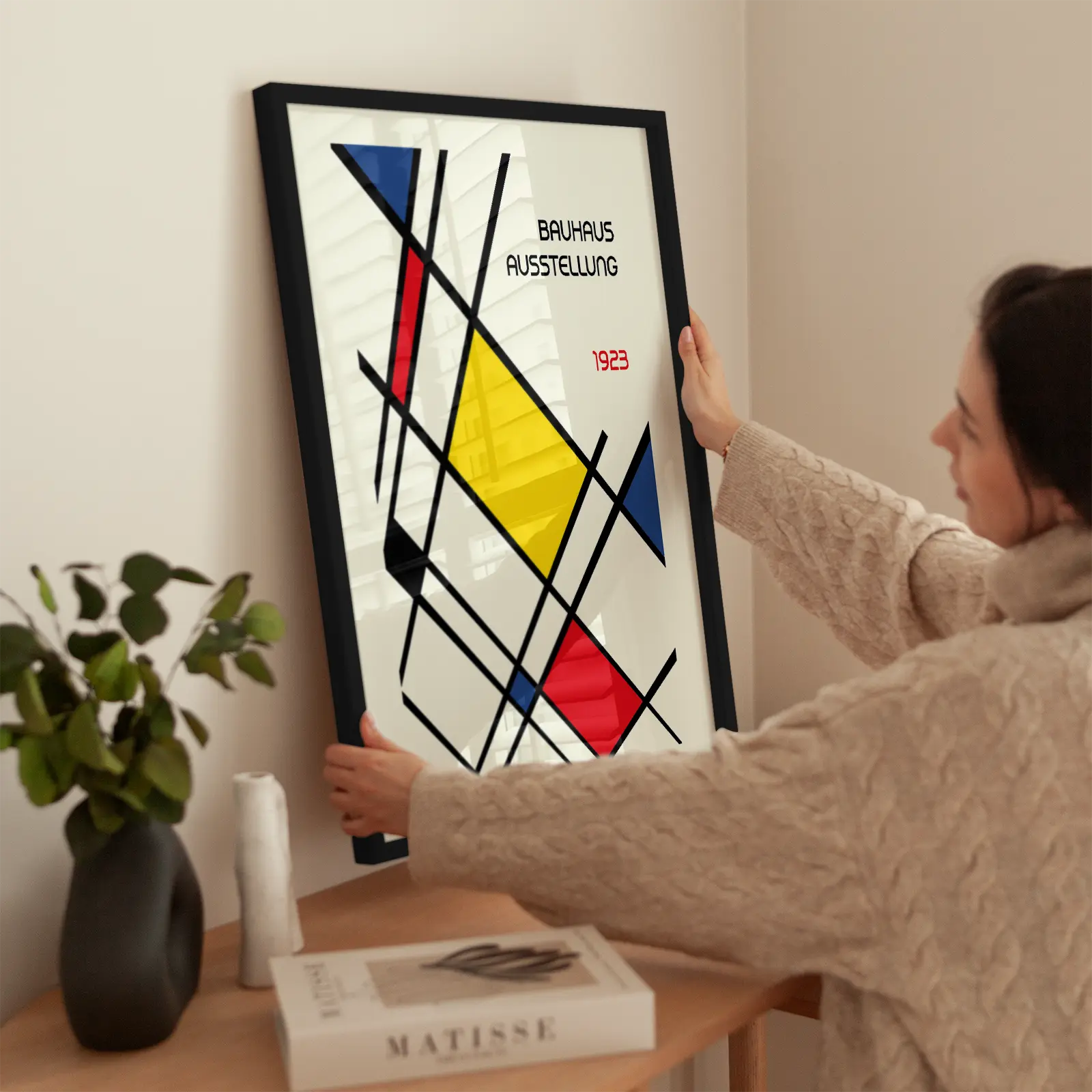 Yellow Grid — Bauhaus 1923 wird aufgehängt