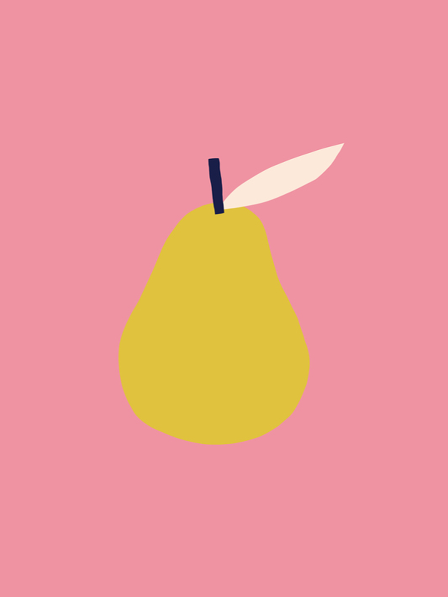 Yellow Pear Poster