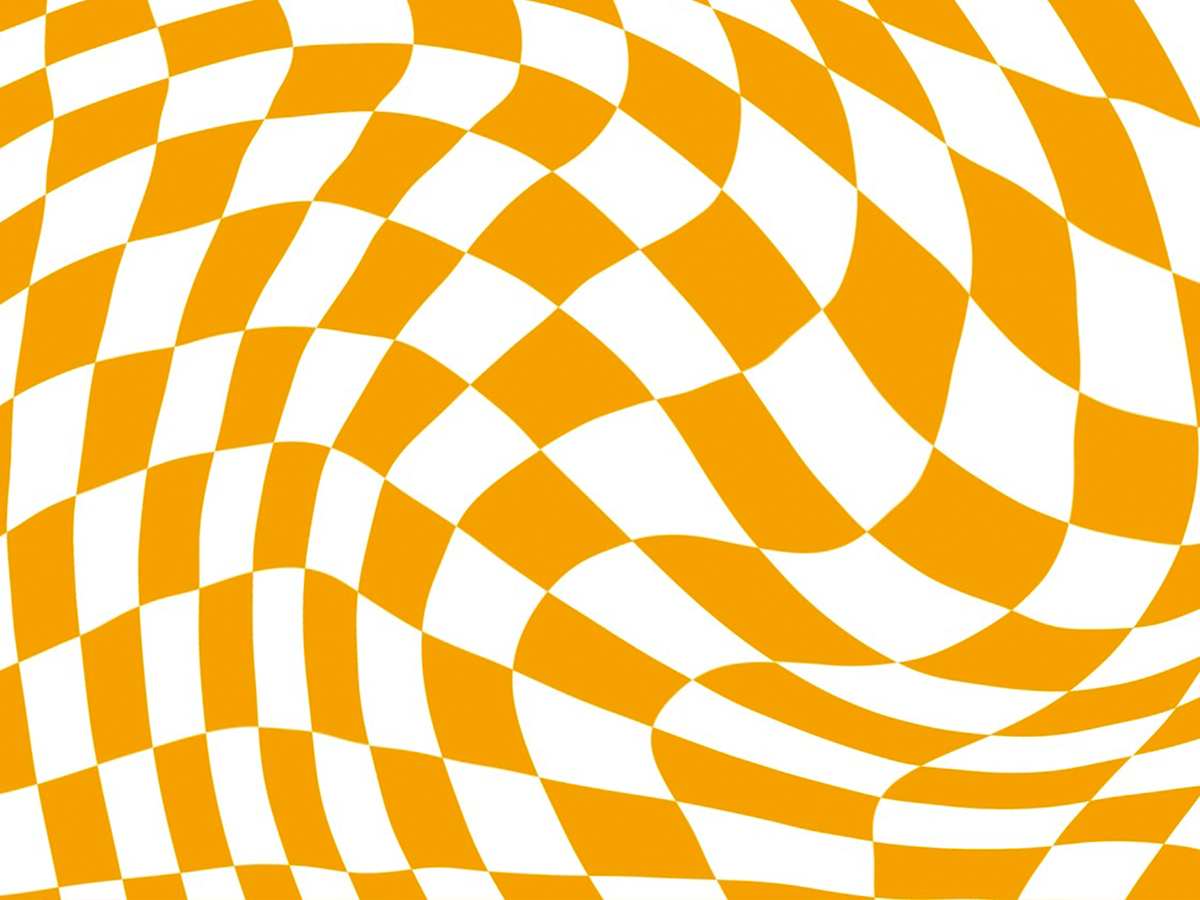 Distorted Checker Poster