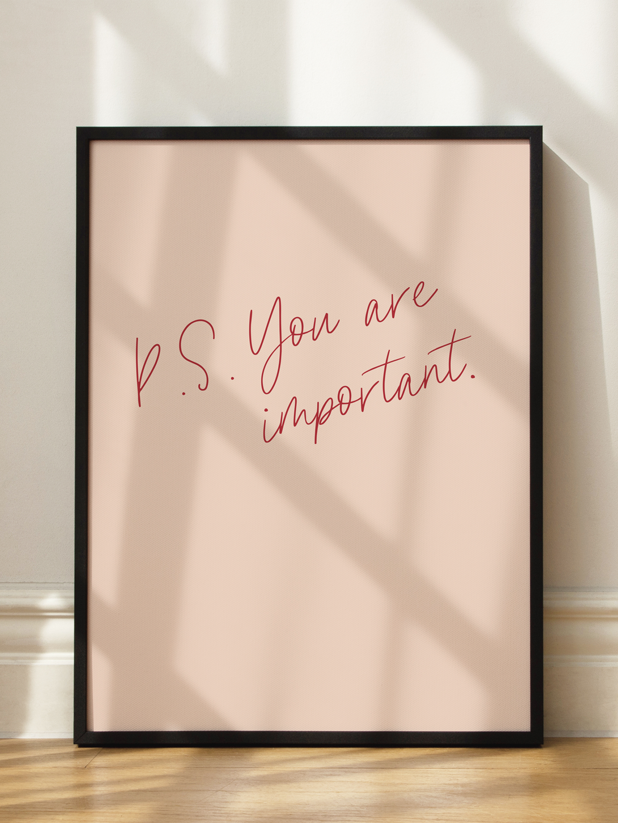 You Are Important Poster
