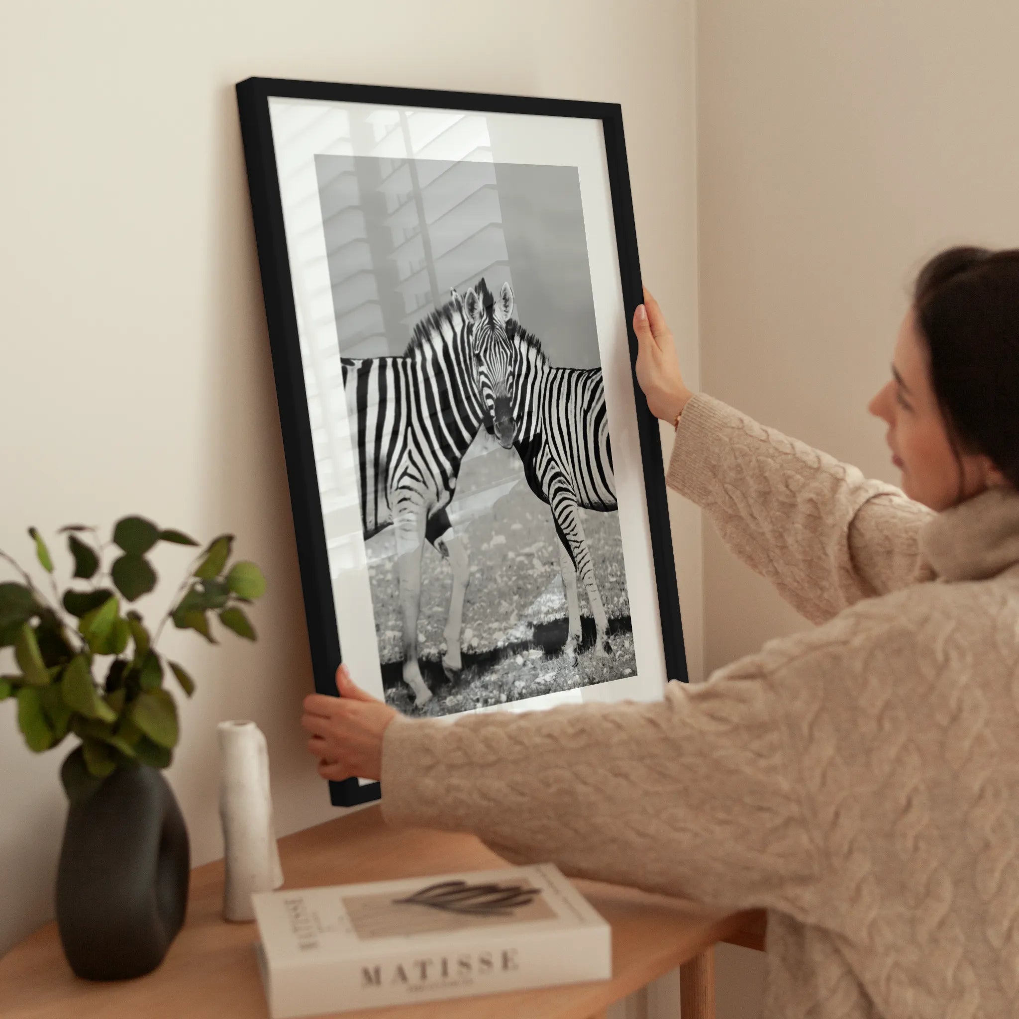 Zebra Stripes wird aufgehängt