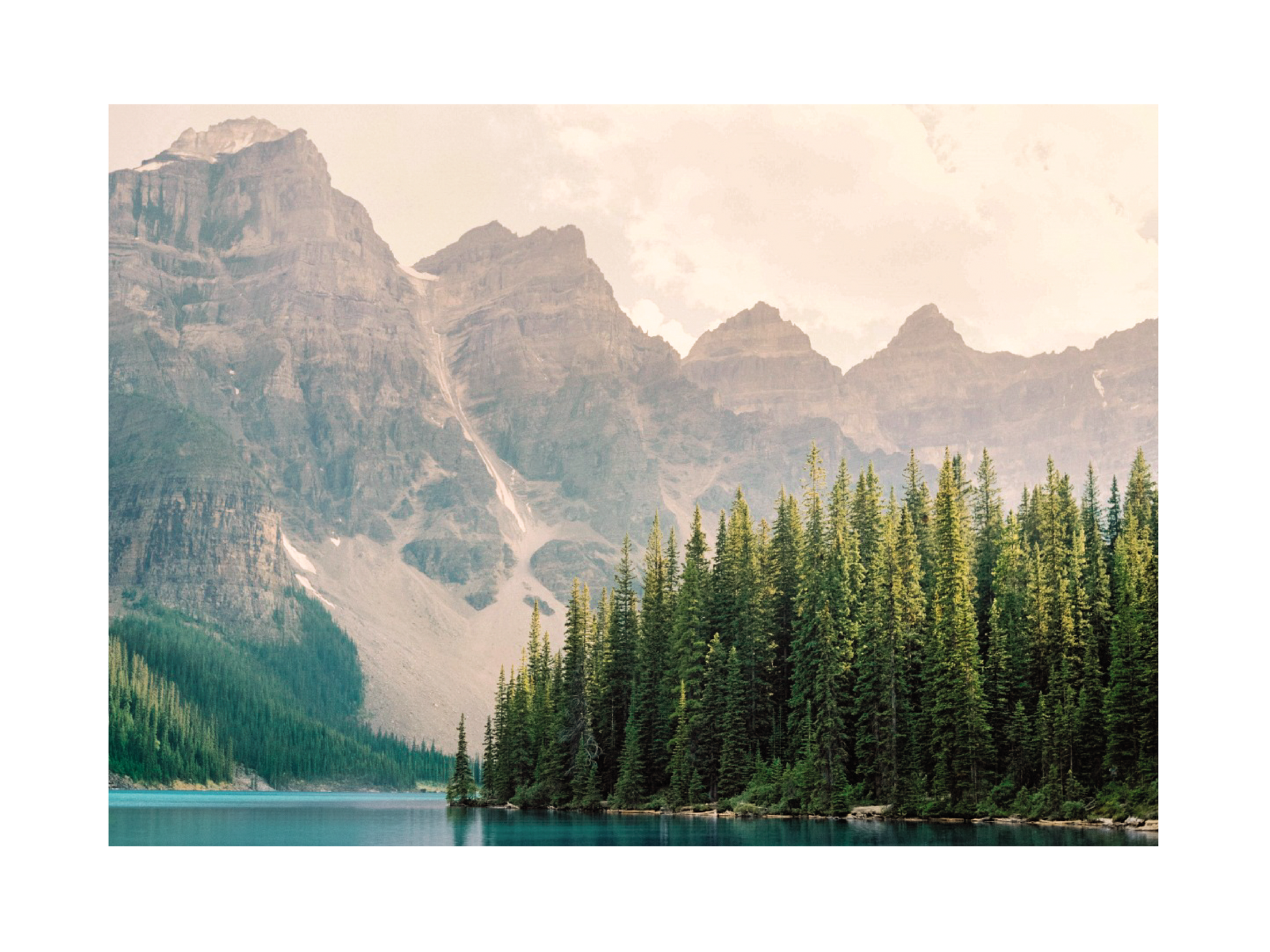 Fjord Along The Peaks Poster