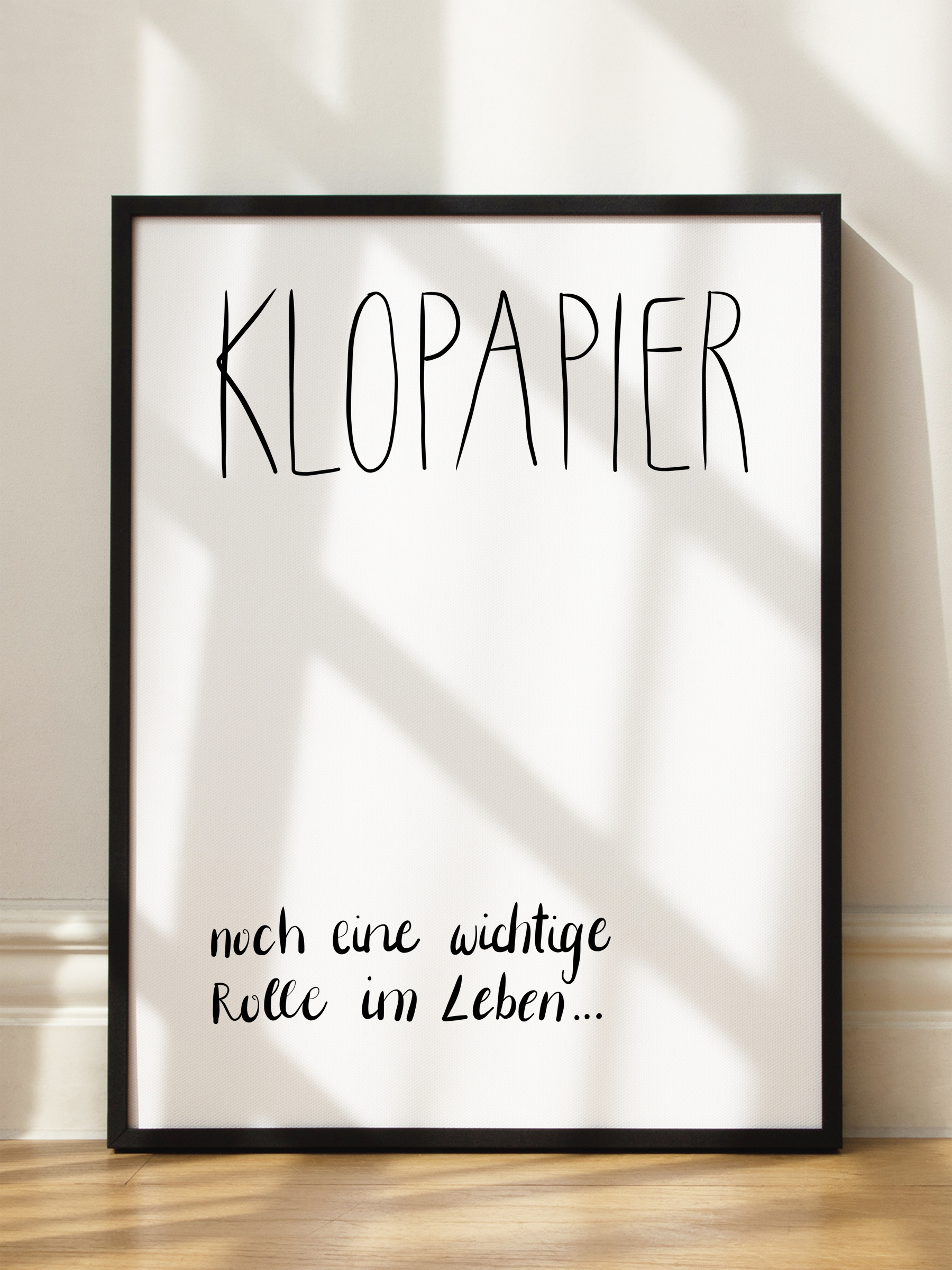 Klopapier Wichtige Rolle Poster