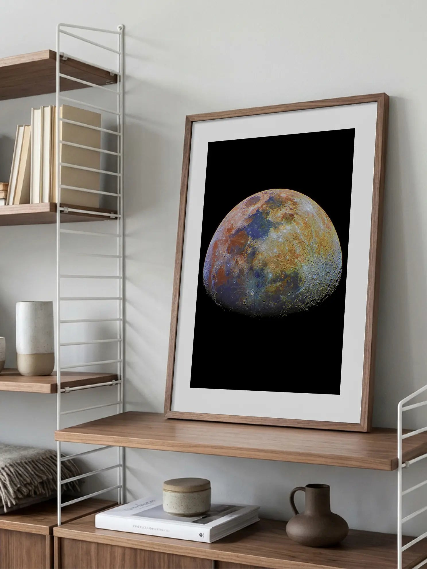Colorful Moon Poster