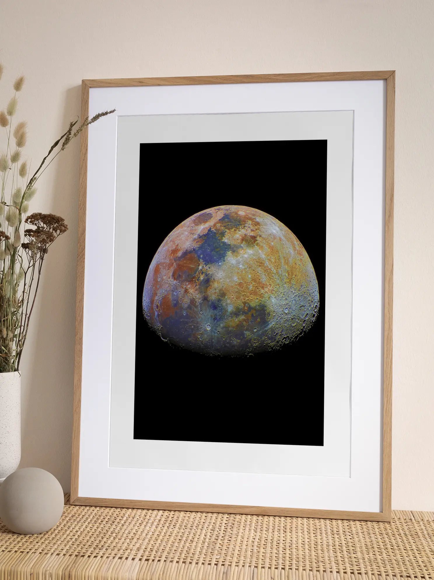 Colorful Moon Poster