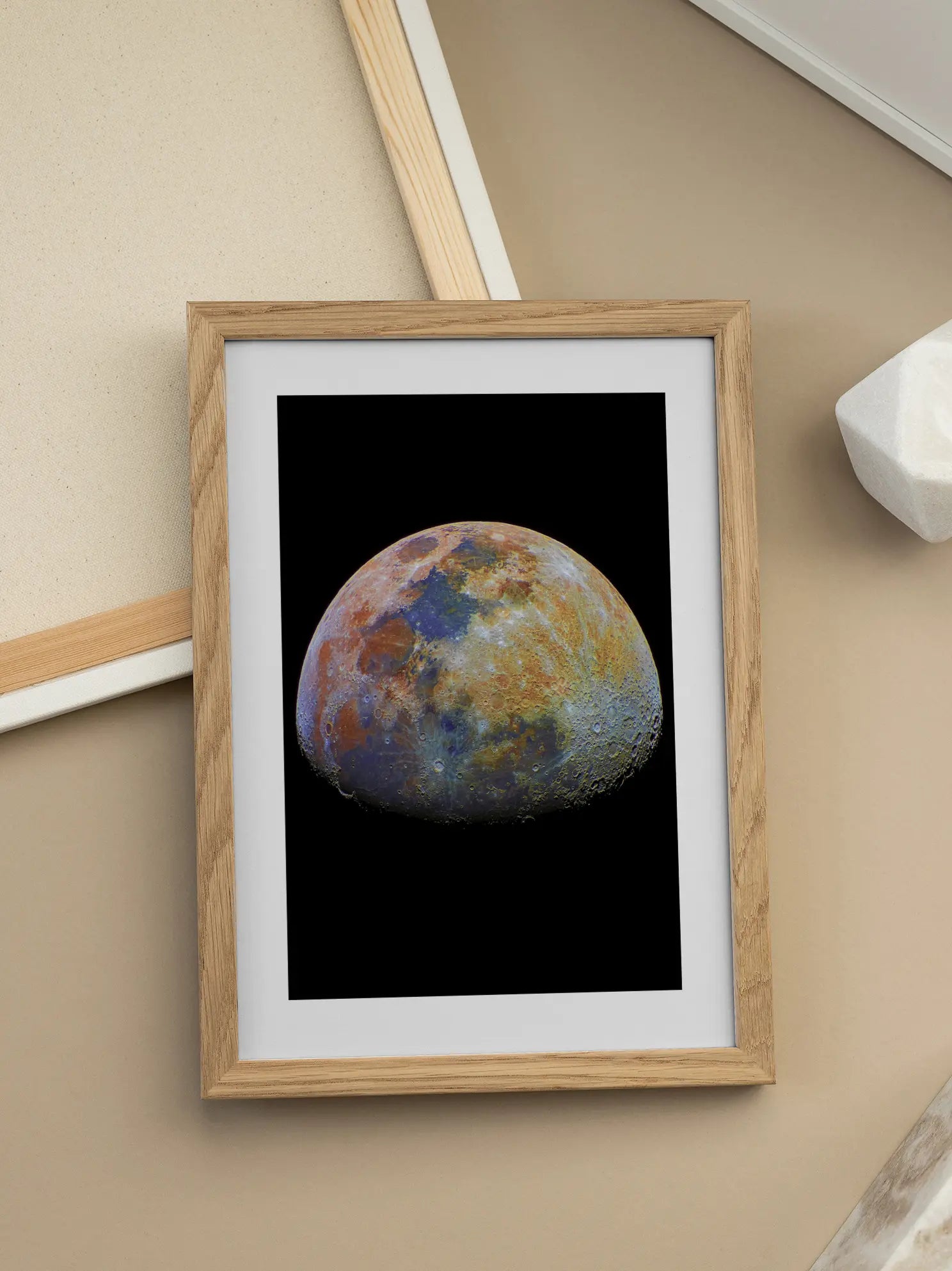 Colorful Moon Poster