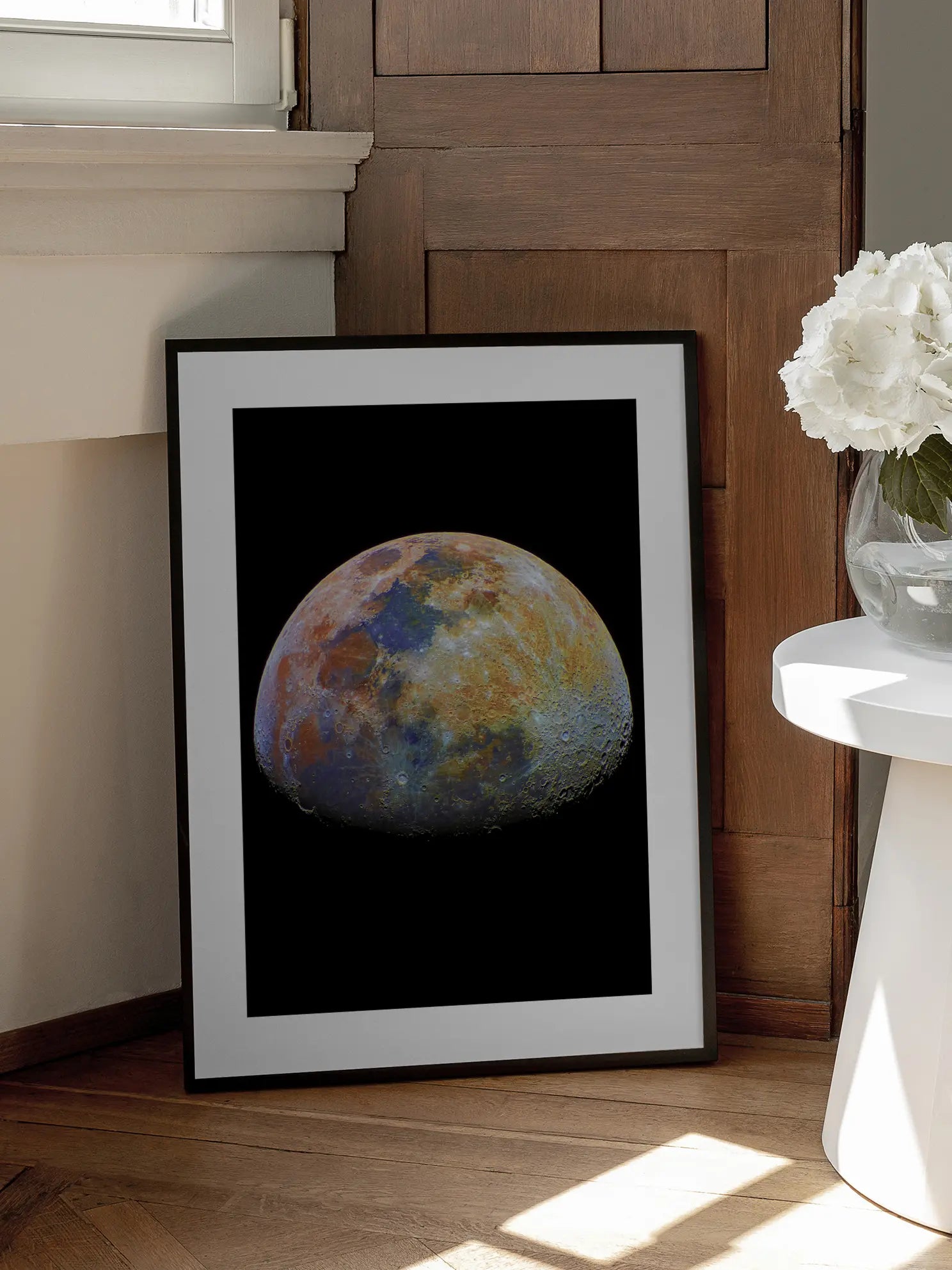 Colorful Moon Poster